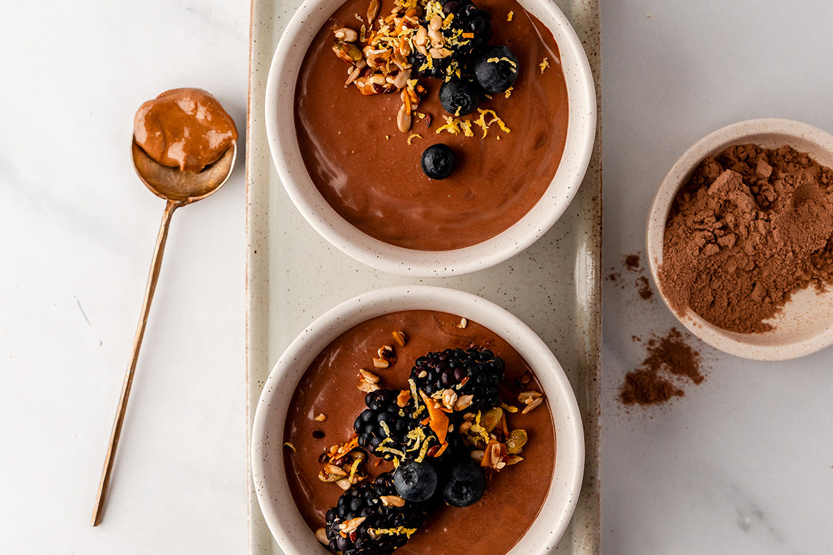 High Protein Chocolate & Peanut Mousse