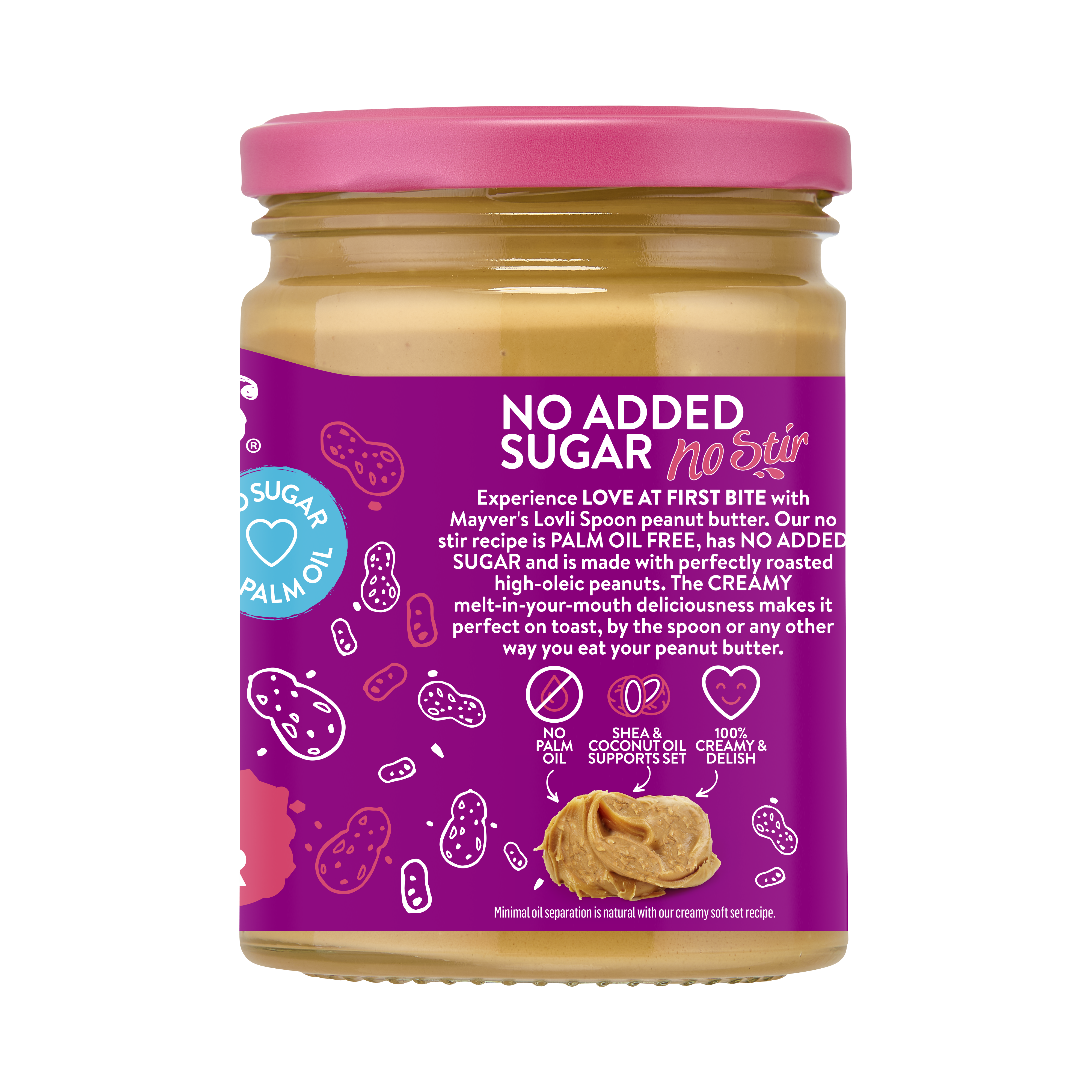LOVLI SPOON NO SUGAR CRUNCHY PEANUT BUTTER 325g