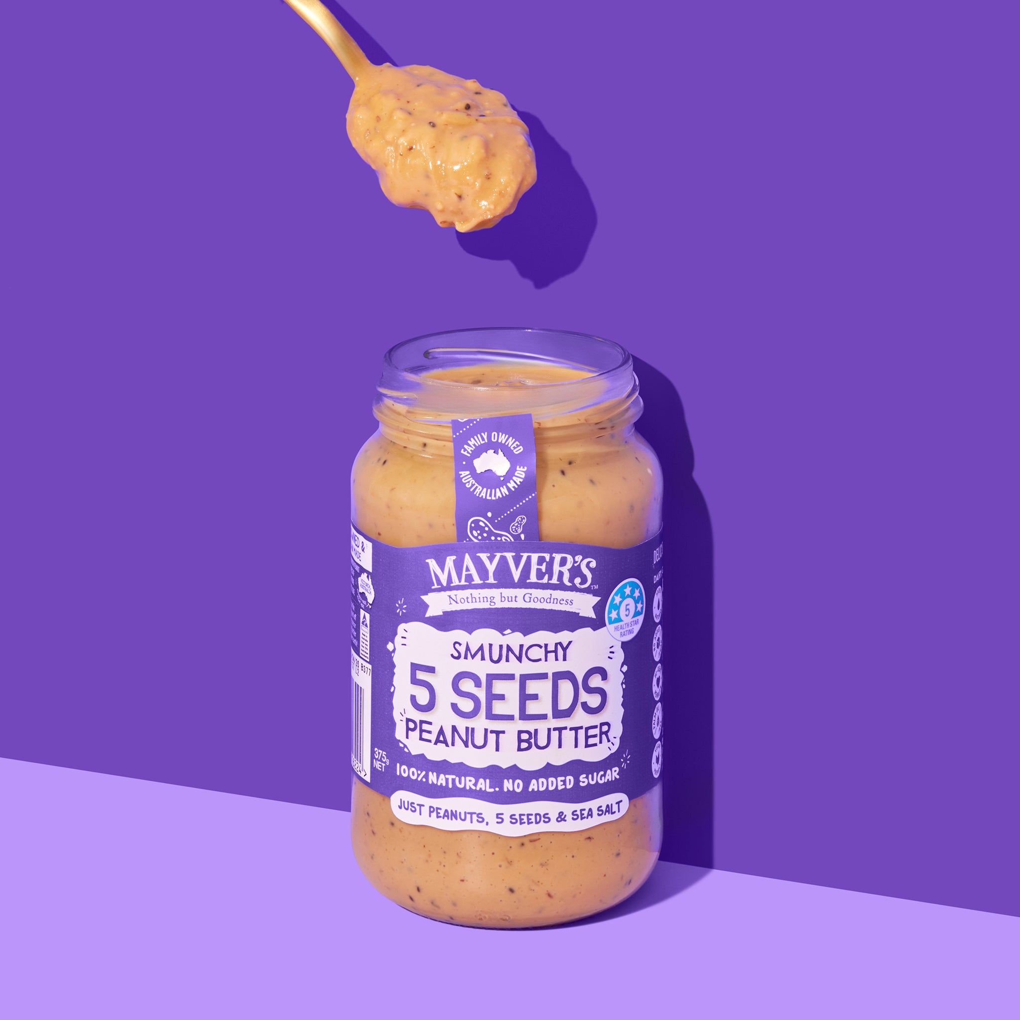 SMUNCHY 5 SEEDS PEANUT BUTTER 375g