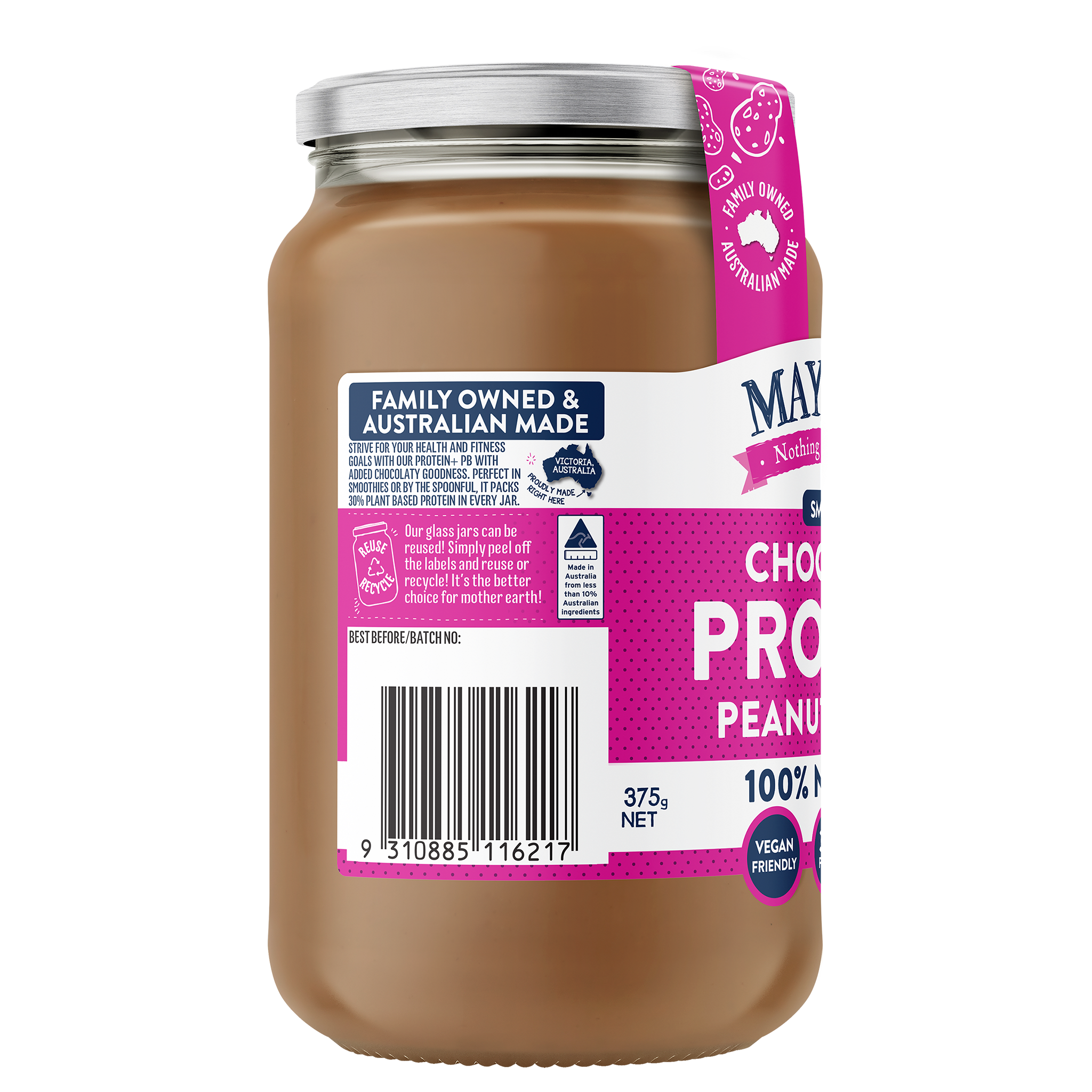 SMOOTH CHOCOLATE PROTEIN+ PEANUT BUTTER 375g