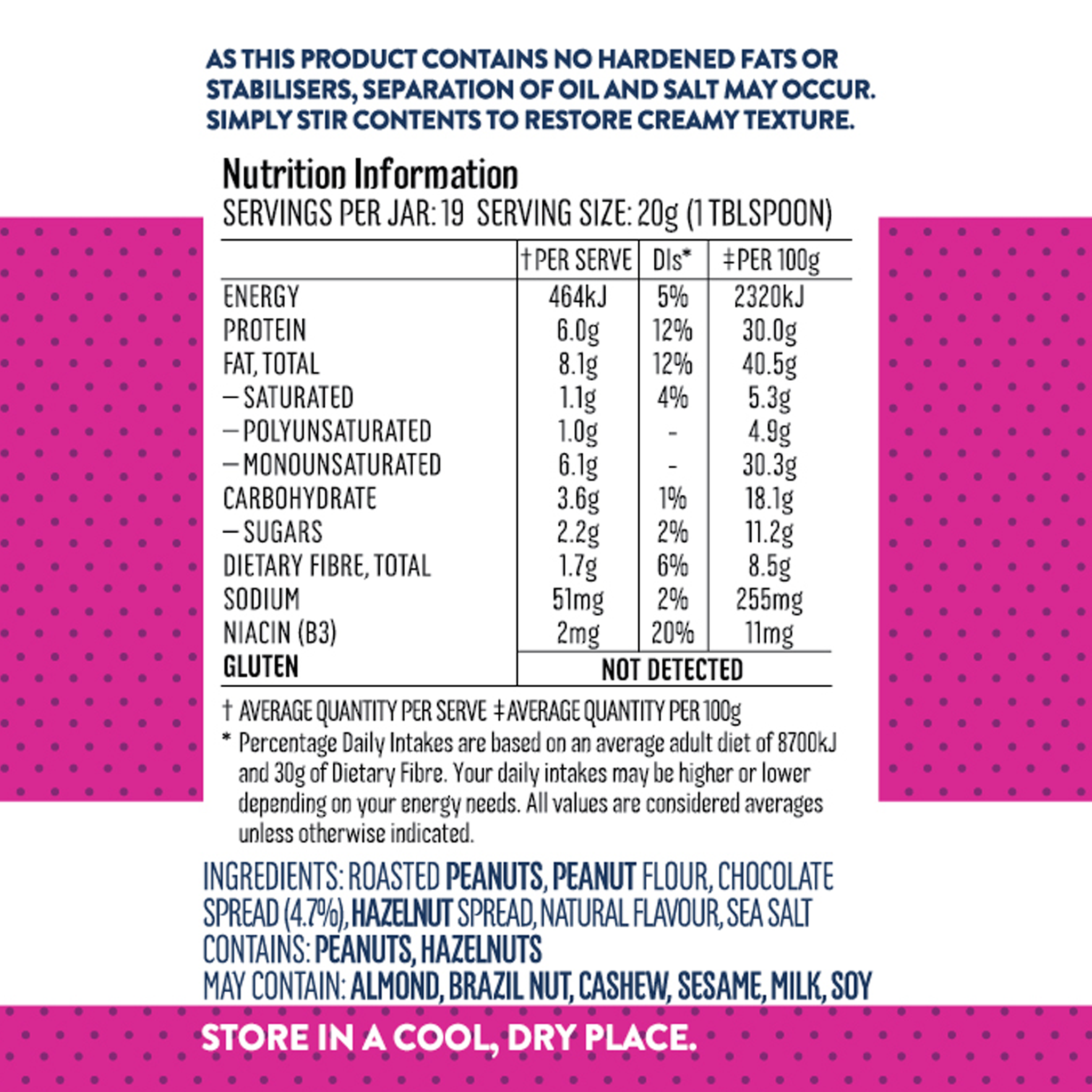 SMOOTH CHOCOLATE PROTEIN+ PEANUT BUTTER 375g