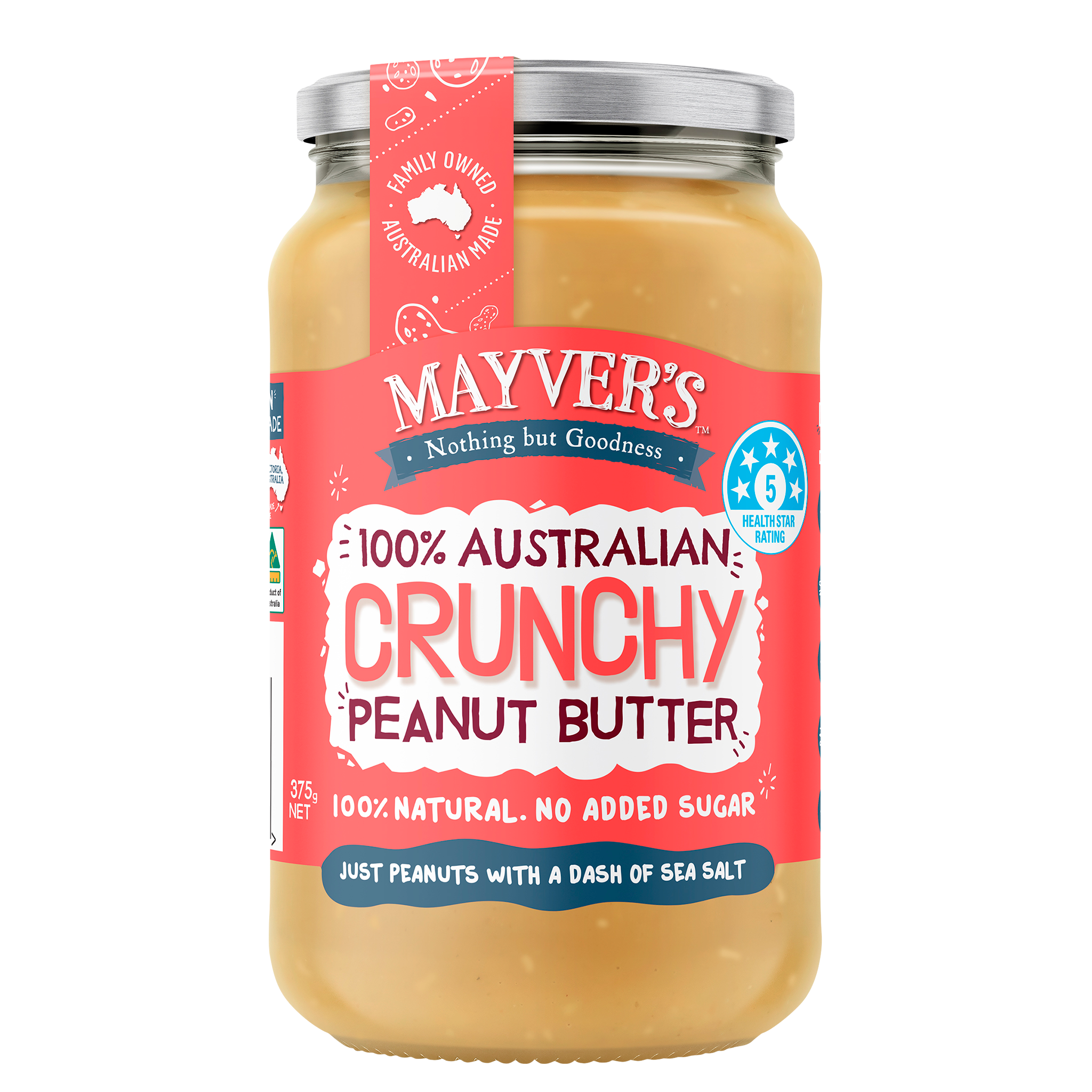 CRUNCHY PEANUT BUTTER 375g