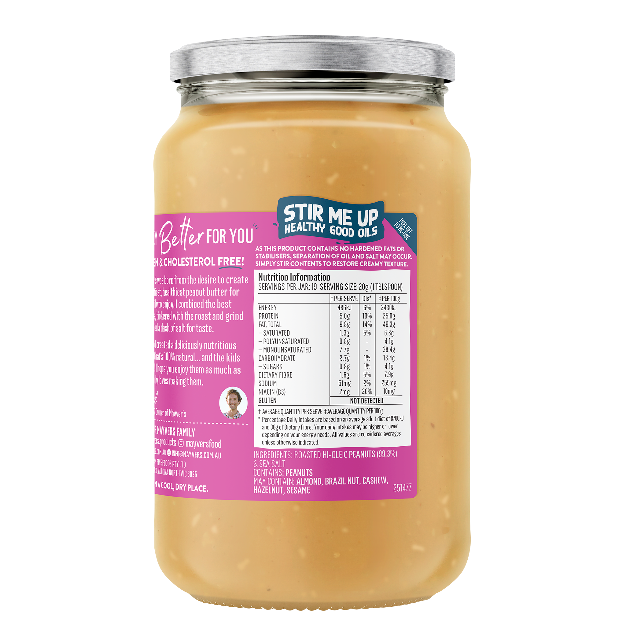 EXTRA CRUNCHY PEANUT BUTTER 375g