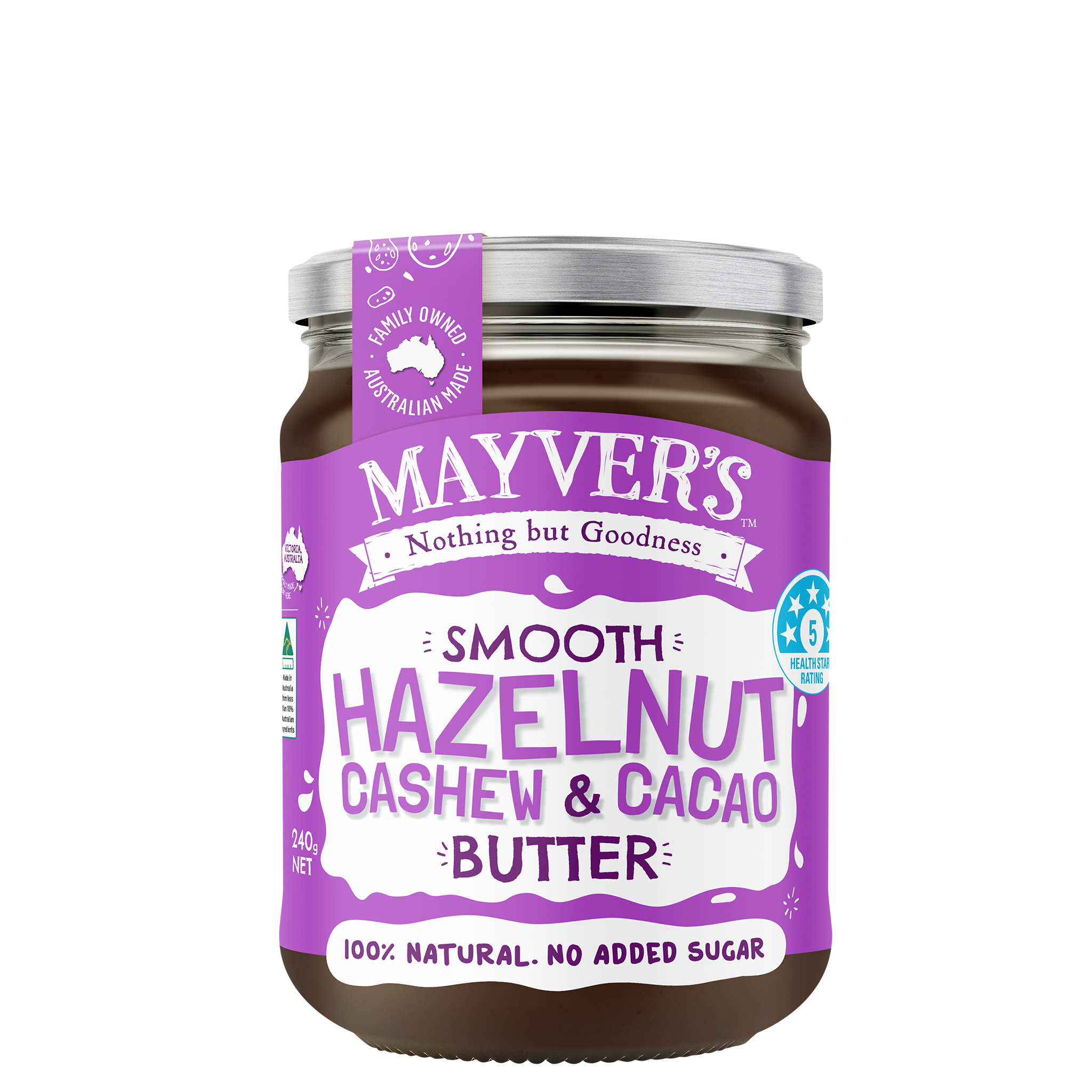 HAZELNUT, CASHEW & CACAO BUTTER 240g