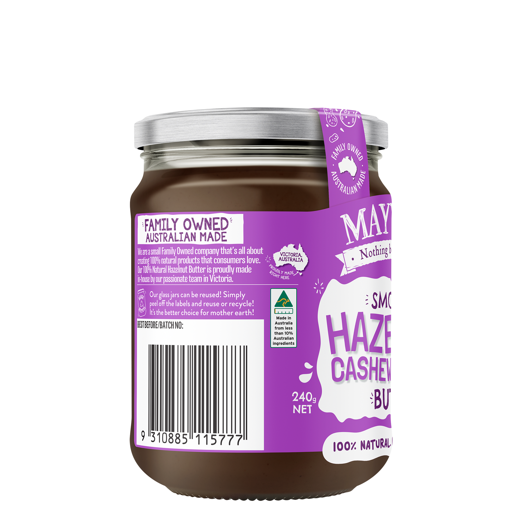 HAZELNUT, CASHEW & CACAO BUTTER 240g