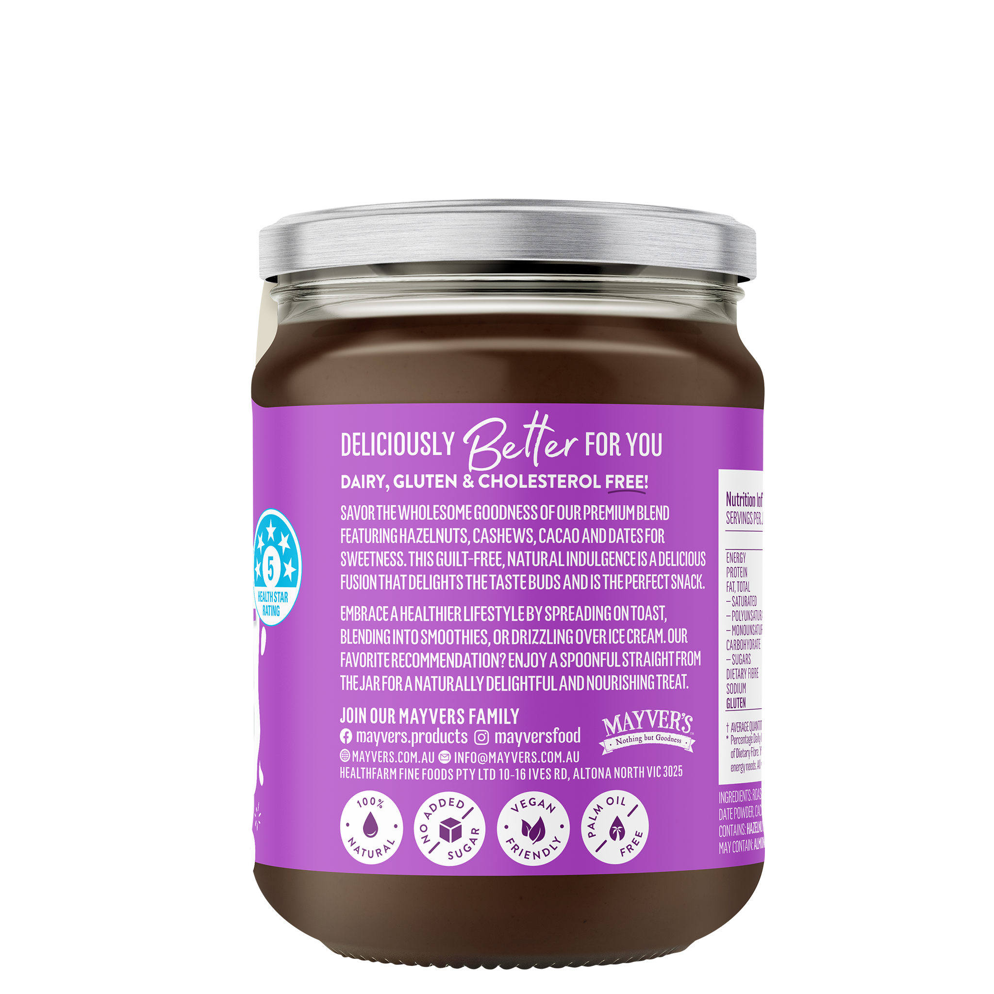 HAZELNUT, CASHEW & CACAO BUTTER 240g