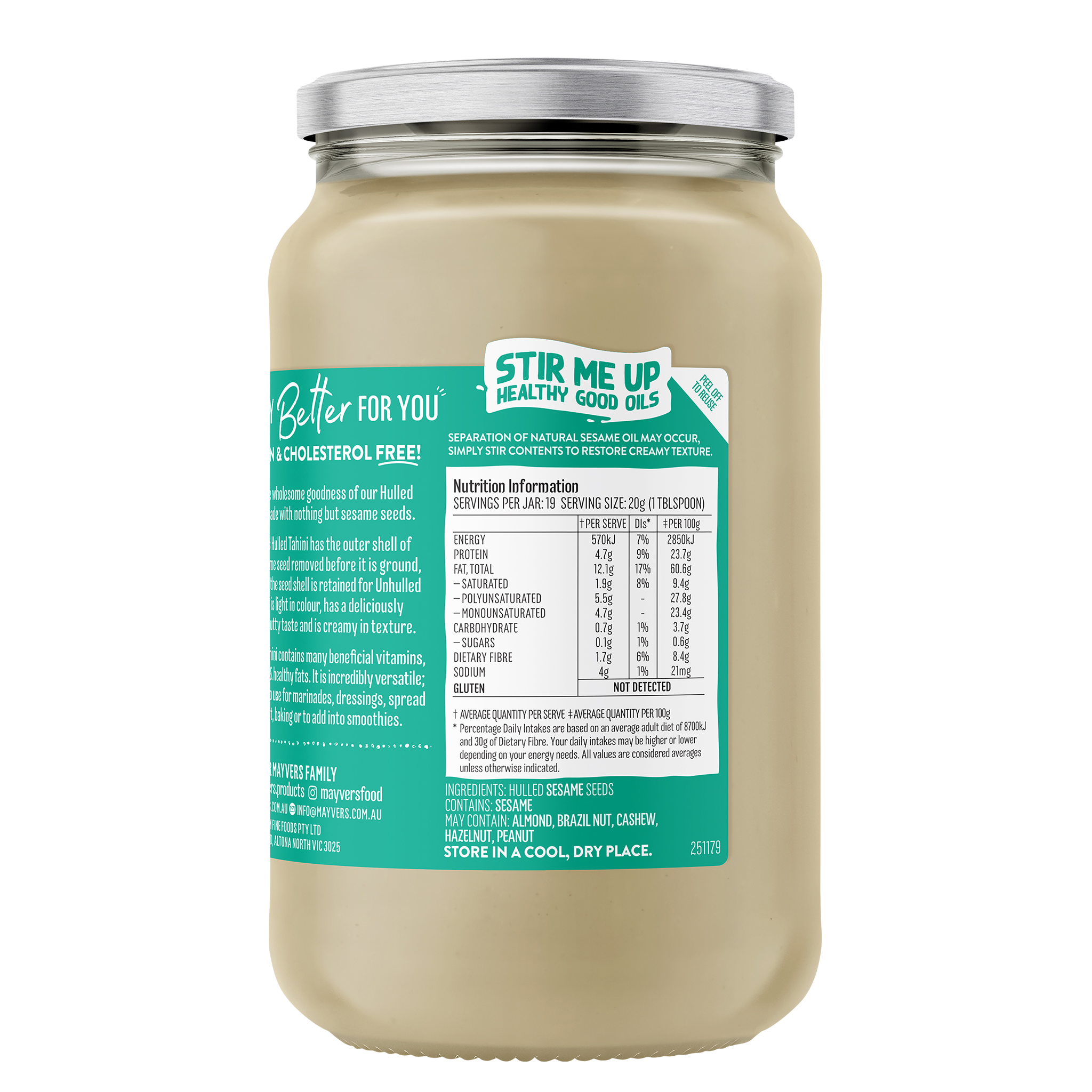 HULLED TAHINI 385g