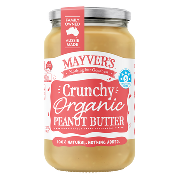 ORGANIC CRUNCHY PEANUT SPREAD 375g
