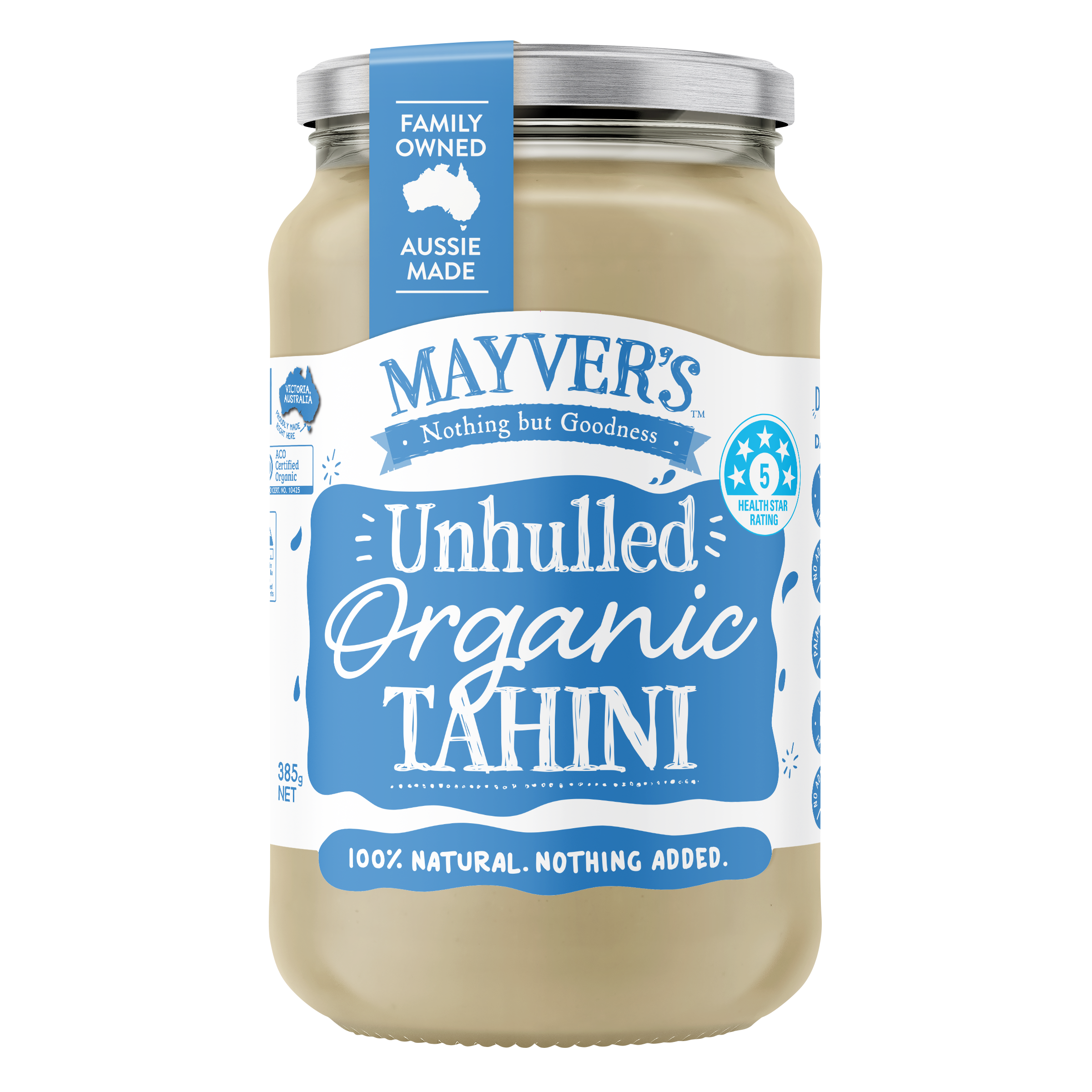 ORGANIC UNHULLED TAHINI 385g
