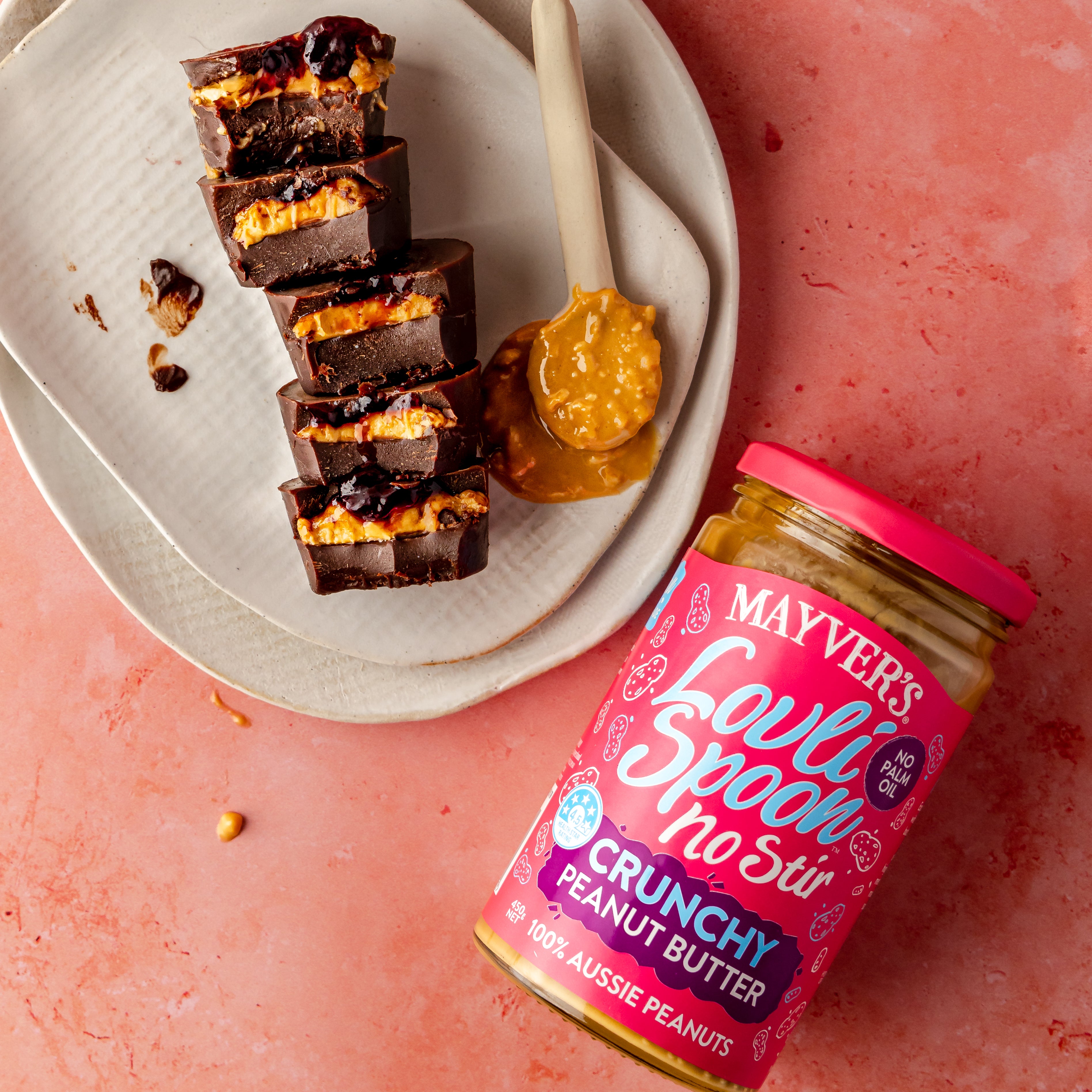 LOVLI SPOON CRUNCHY PEANUT BUTTER 450g