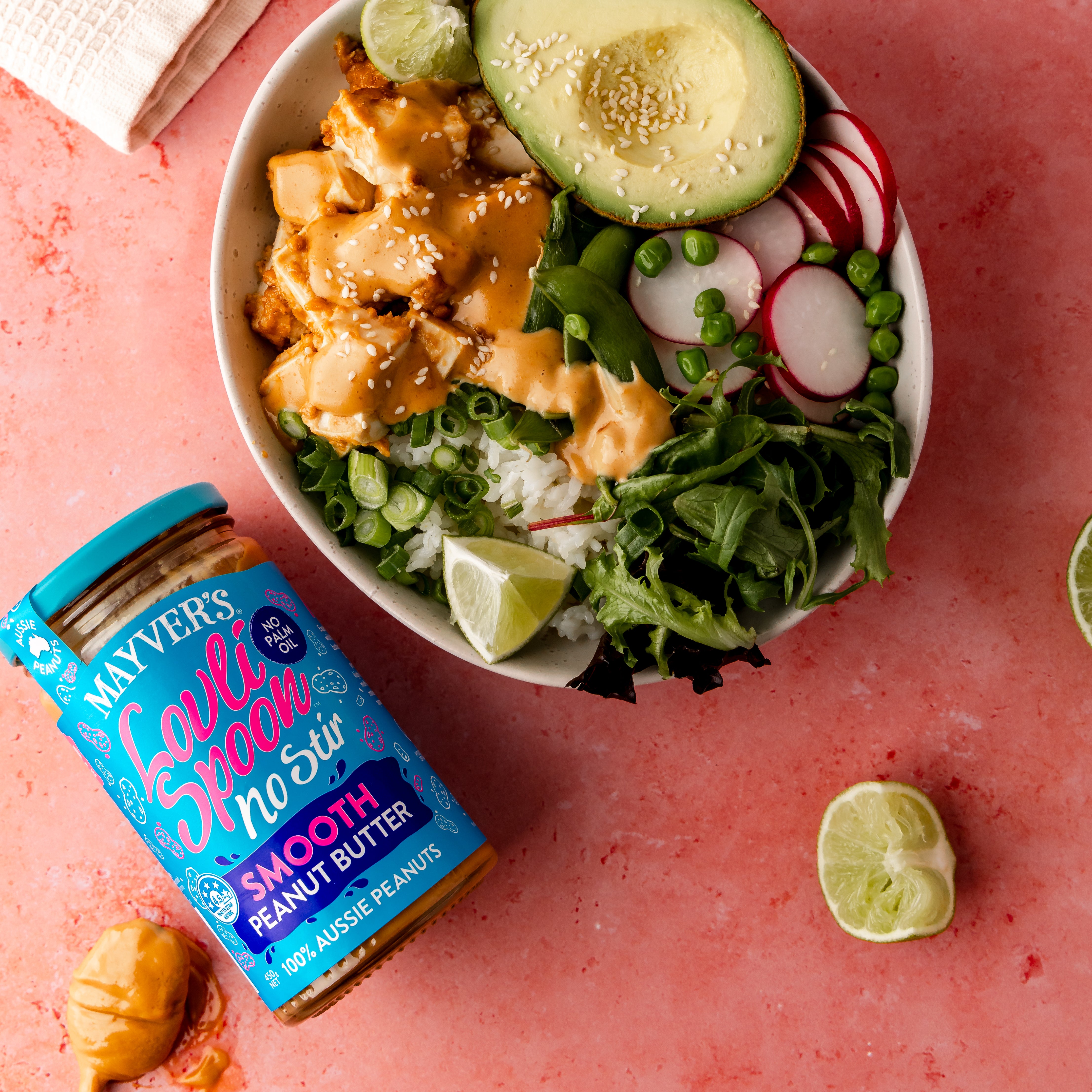 LOVLI SPOON SMOOTH PEANUT BUTTER 325g