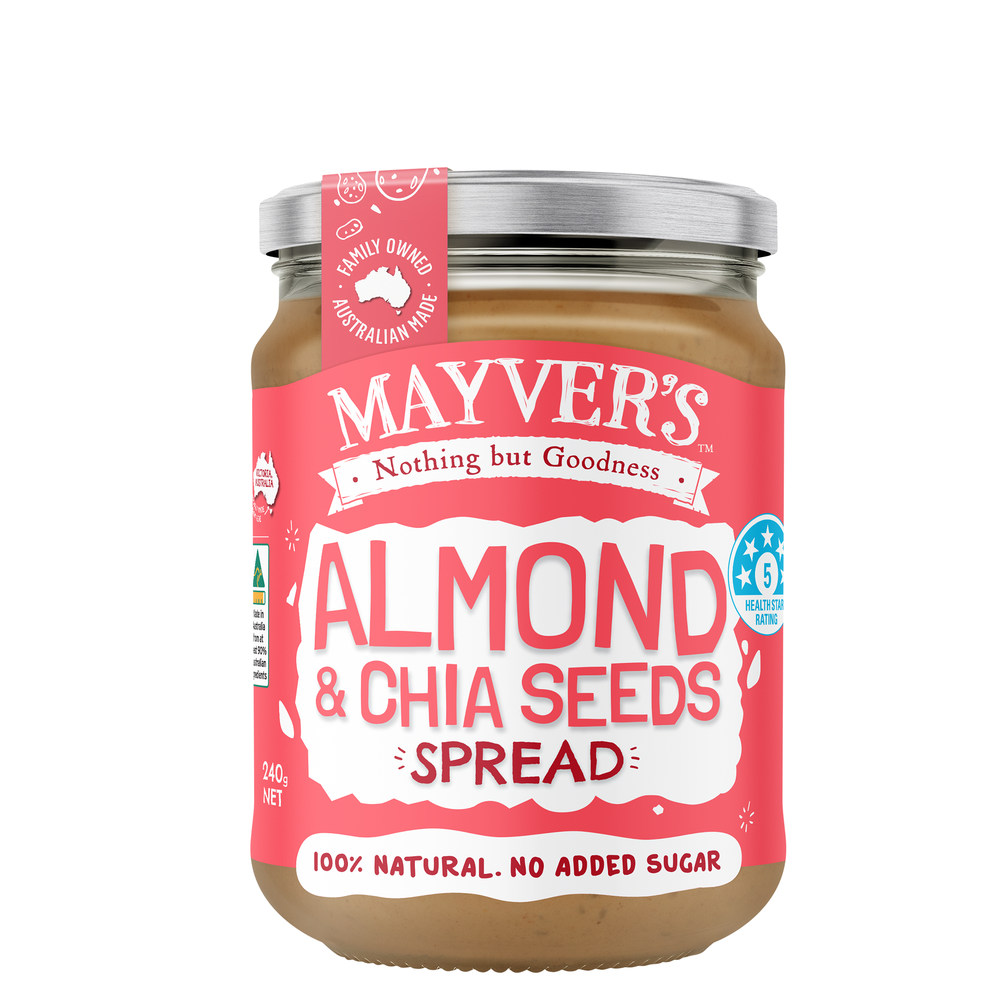 ALMOND & CHIA SPREAD 240g