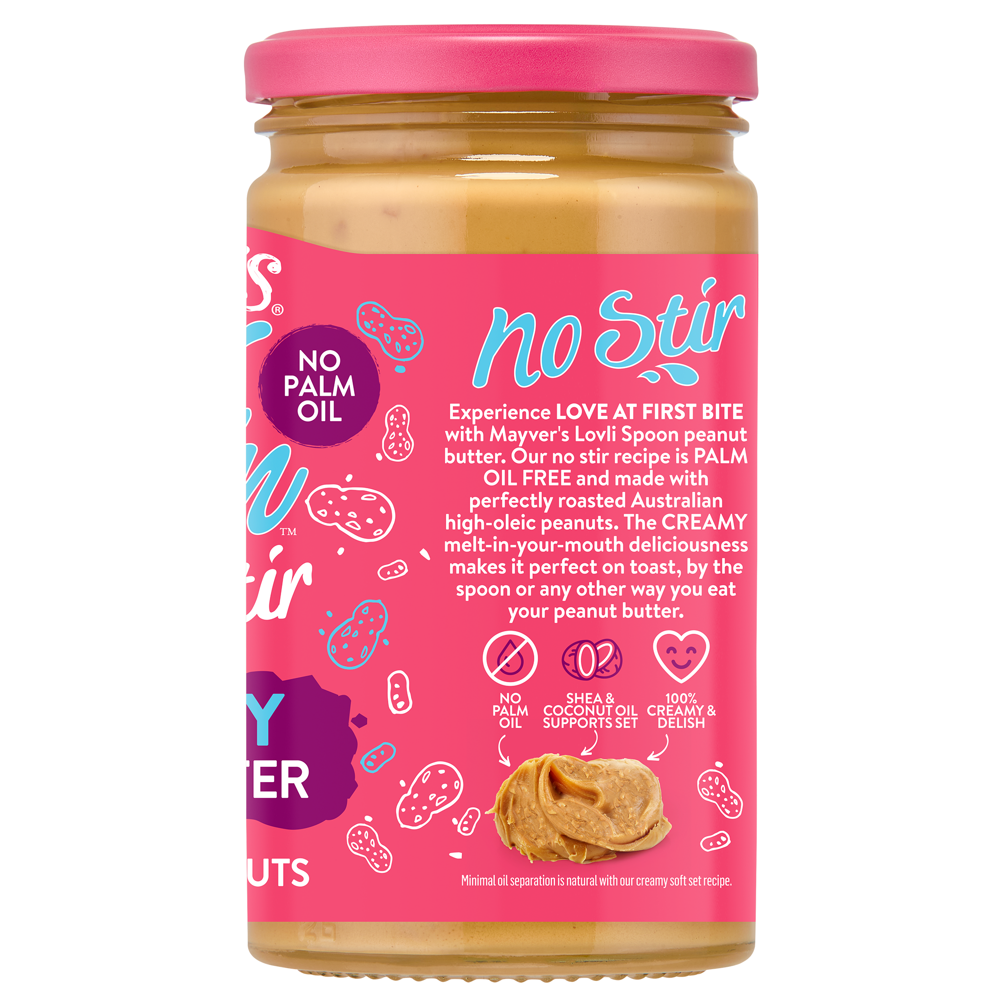 LOVLI SPOON CRUNCHY PEANUT BUTTER 450g