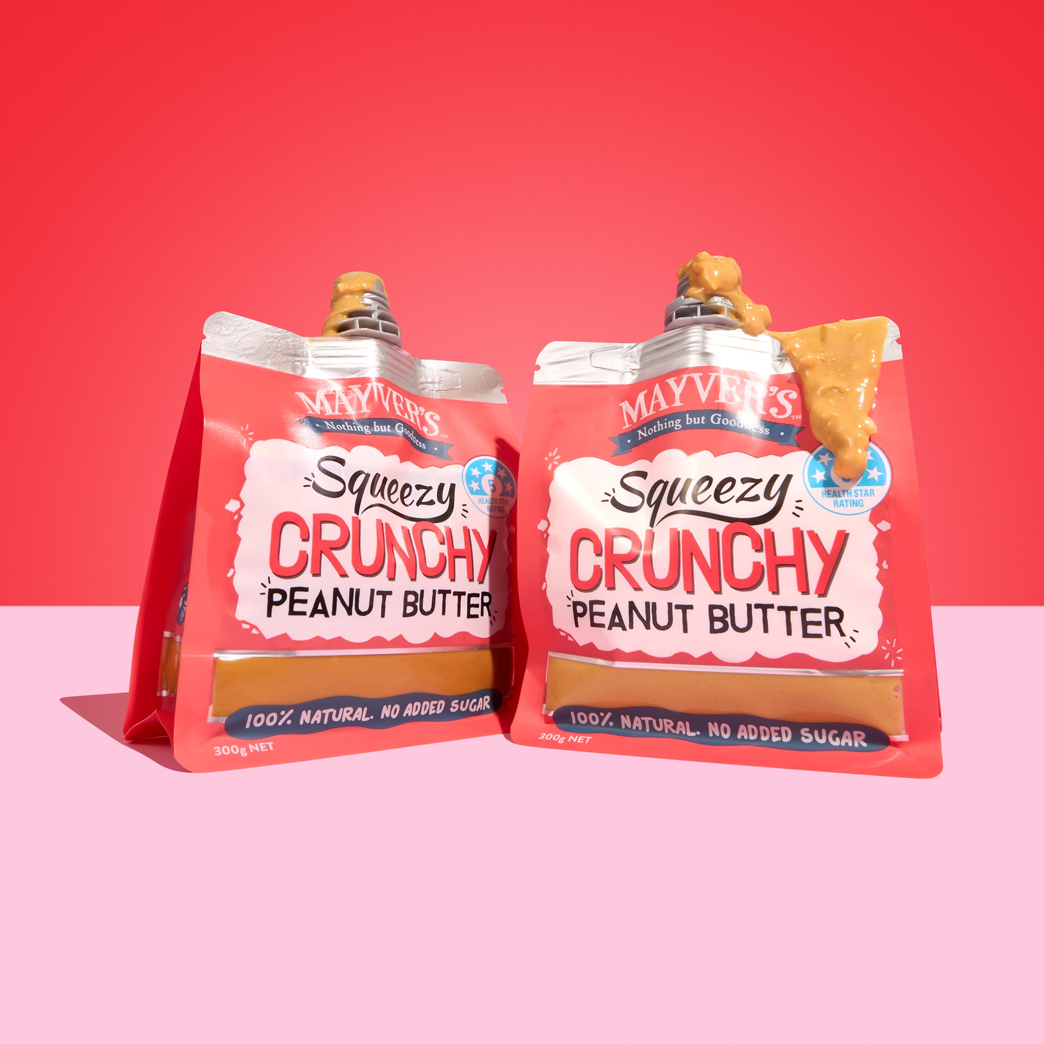 SQUEEZY CRUNCHY PEANUT BUTTER 300g