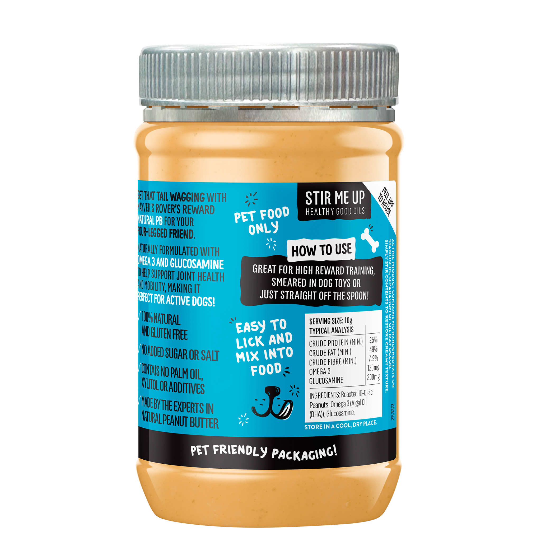 ROVER'S REWARD NATURAL PEANUT BUTTER 350g
