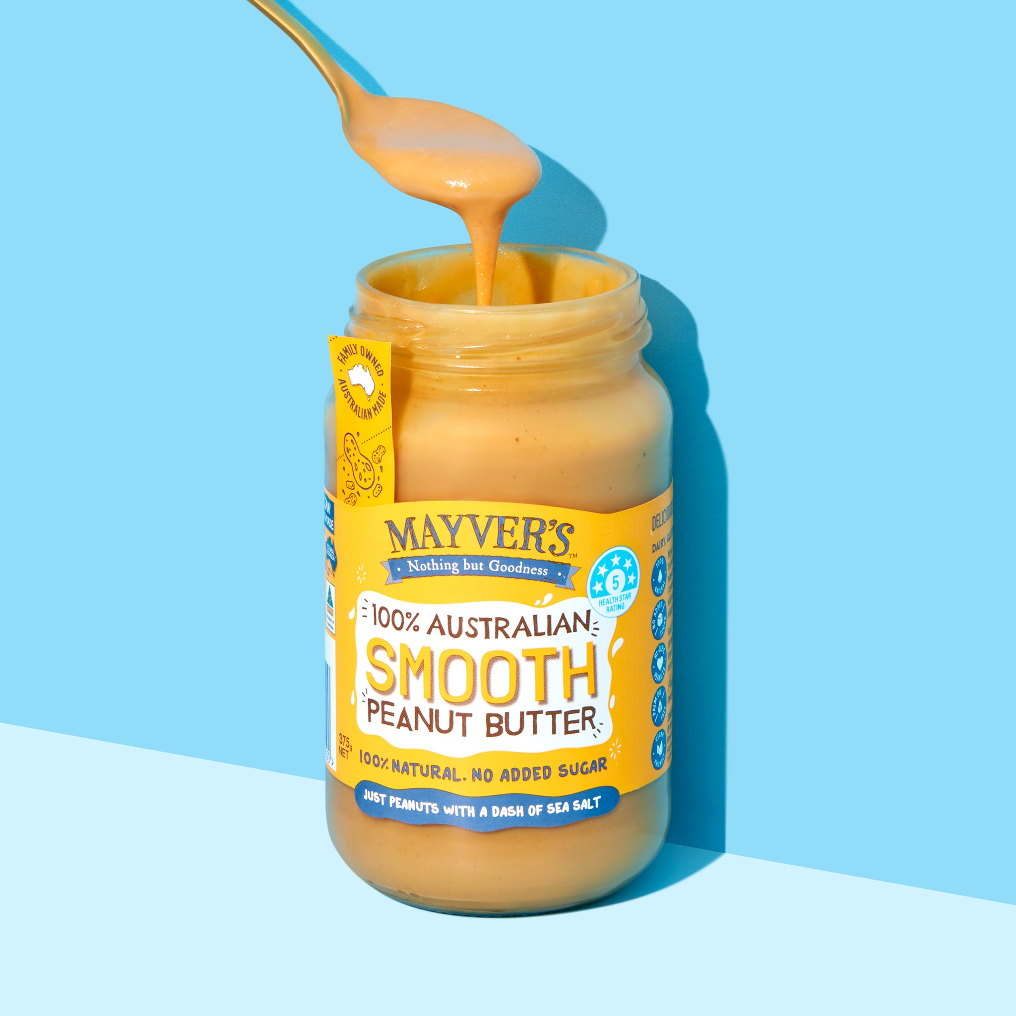 SMOOTH PEANUT BUTTER 375g