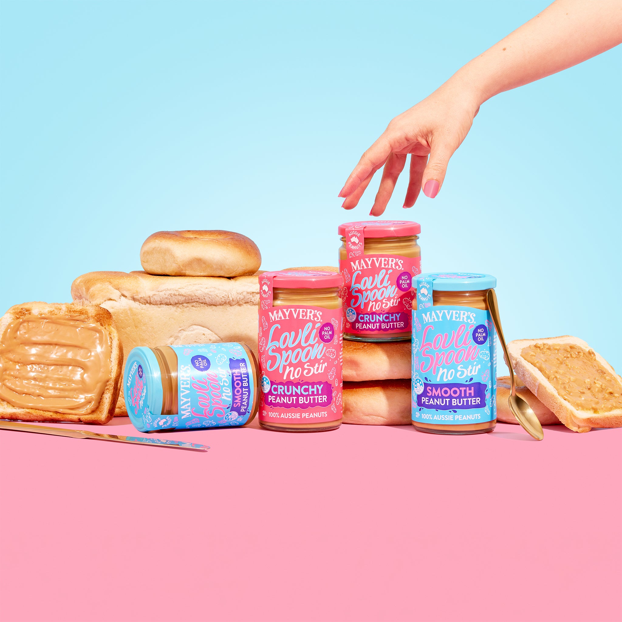 LOVLI SPOON CRUNCHY PEANUT BUTTER 325g