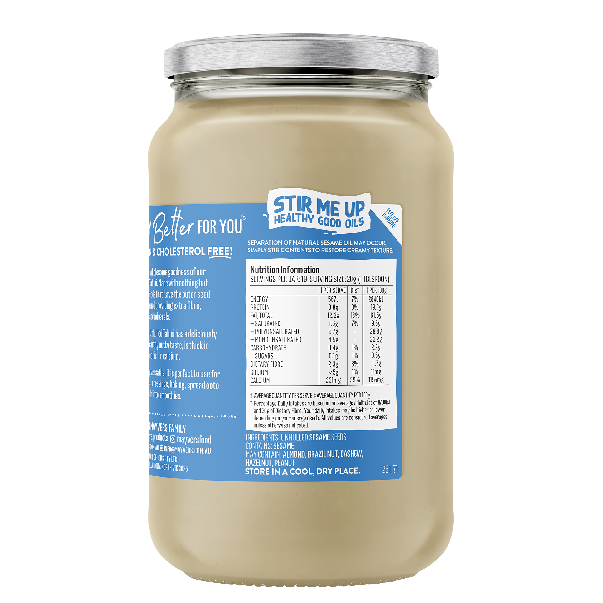 UNHULLED TAHINI 385g