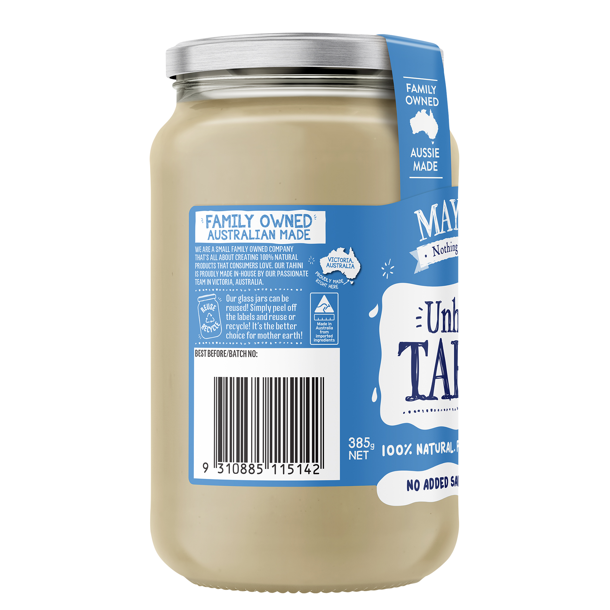 UNHULLED TAHINI 385g
