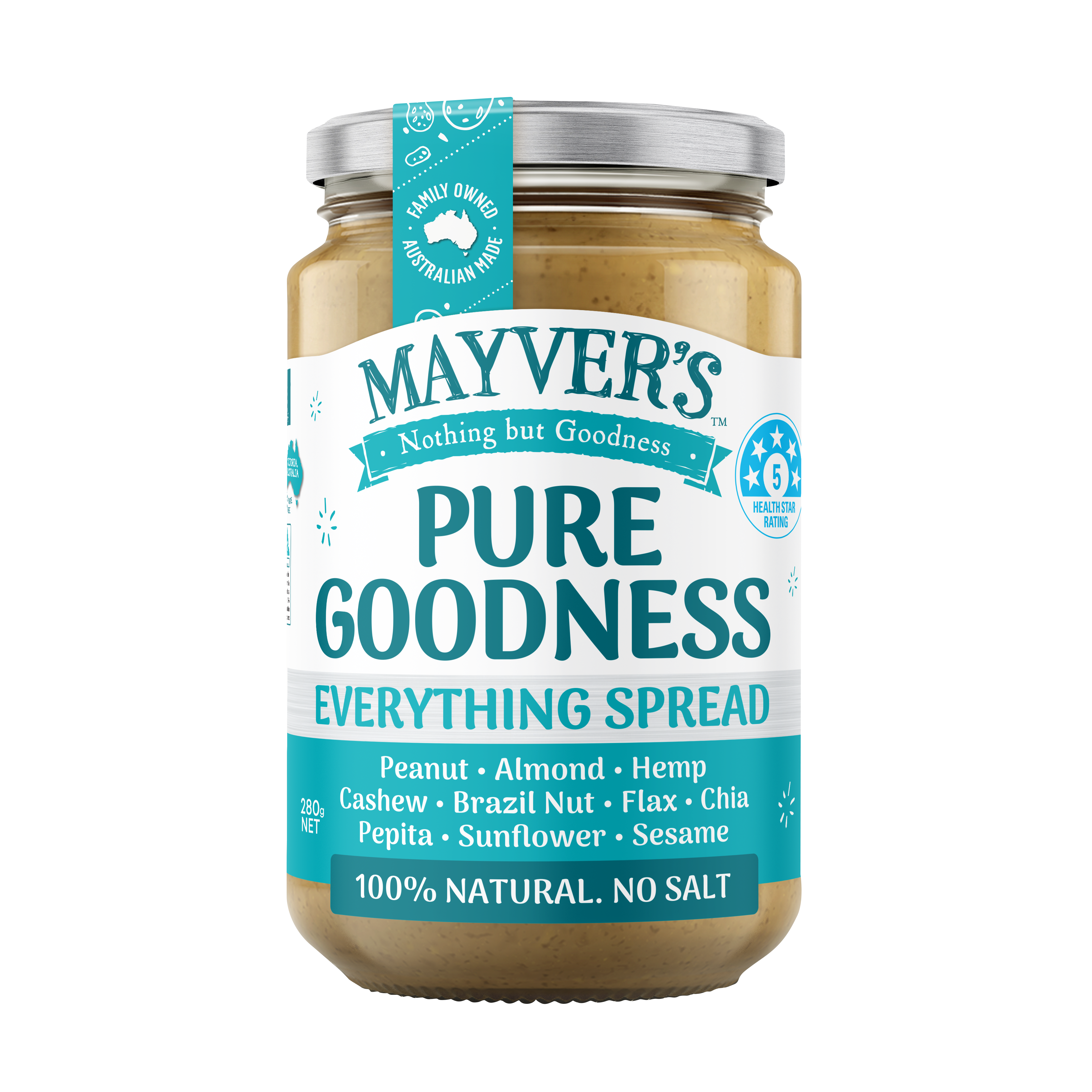 MAYVER'S PURE GOODNESS EVERYTHING SPREAD 280g
