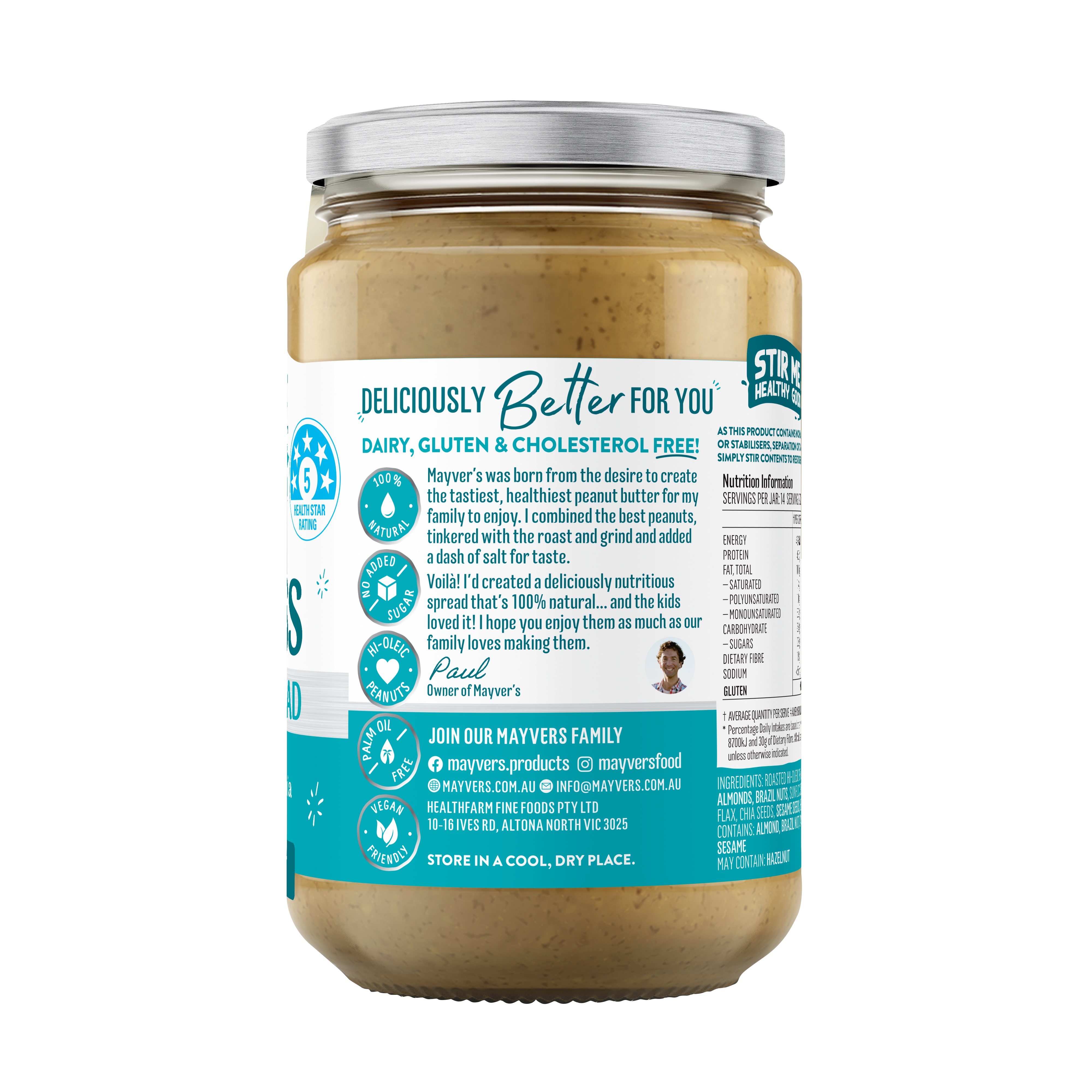 MAYVER'S PURE GOODNESS EVERYTHING SPREAD 280g