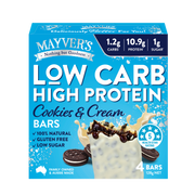 LOW CARB HIGH PROTEIN COOKIES AND CREAM BARS 4pk