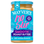 MAYVER'S NO STIR SMOOTH PEANUT BUTTER 450g