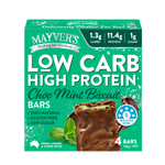 Mayver's Low Carb High Protein Choc Mint Biscuit Bars 4pk