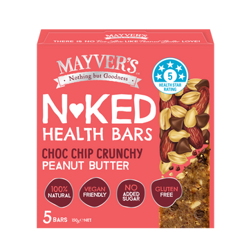 CHOC CHIP CRUNCHY PEANUT BUTTER N*KED HEALTH BARS 5pk