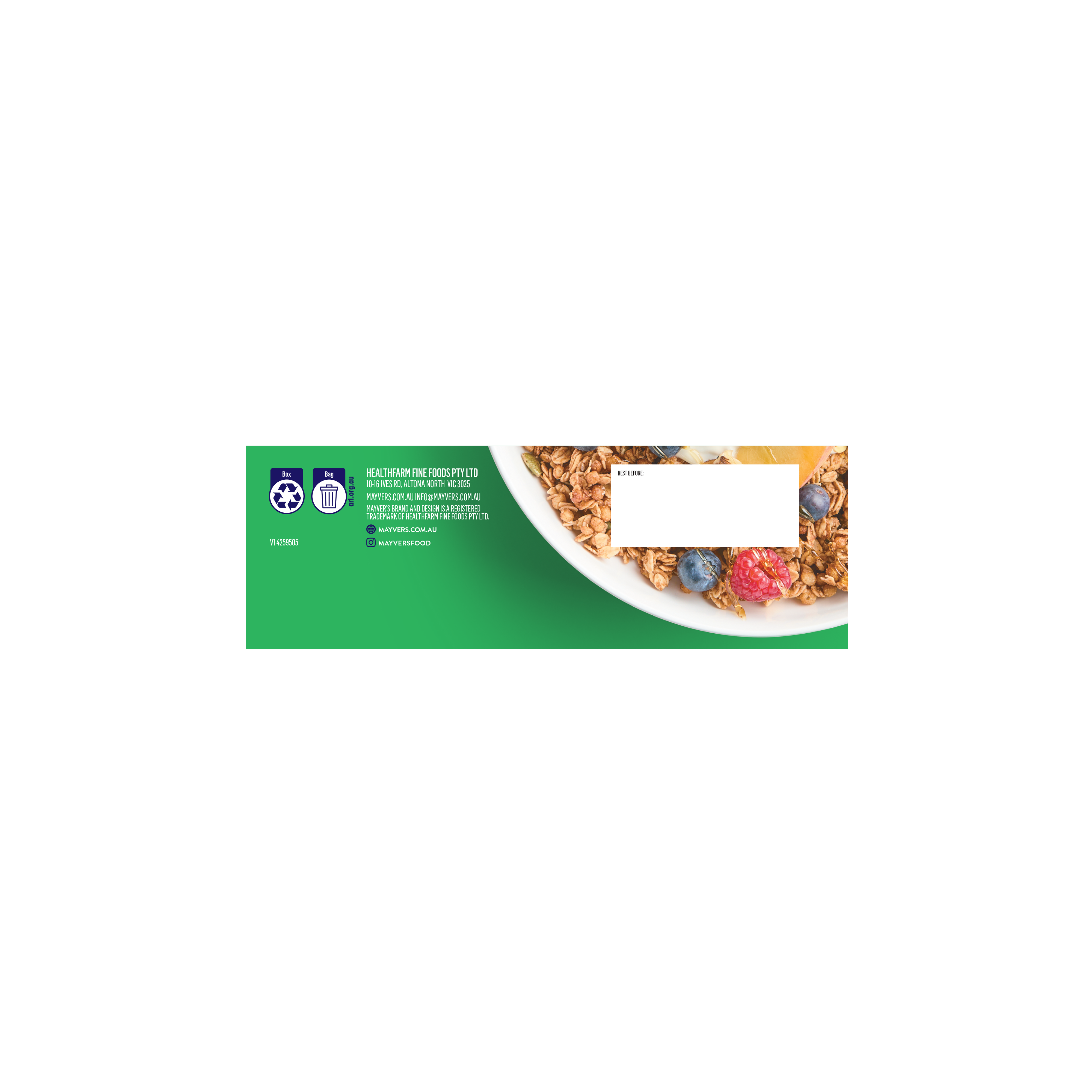 Mayver's High Protein+ Apple & Cinnamon Granola 400g
