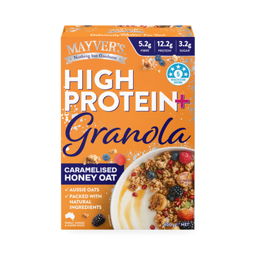 Mayver's High Protein+ Caramelised Honey Oat Granola 400g