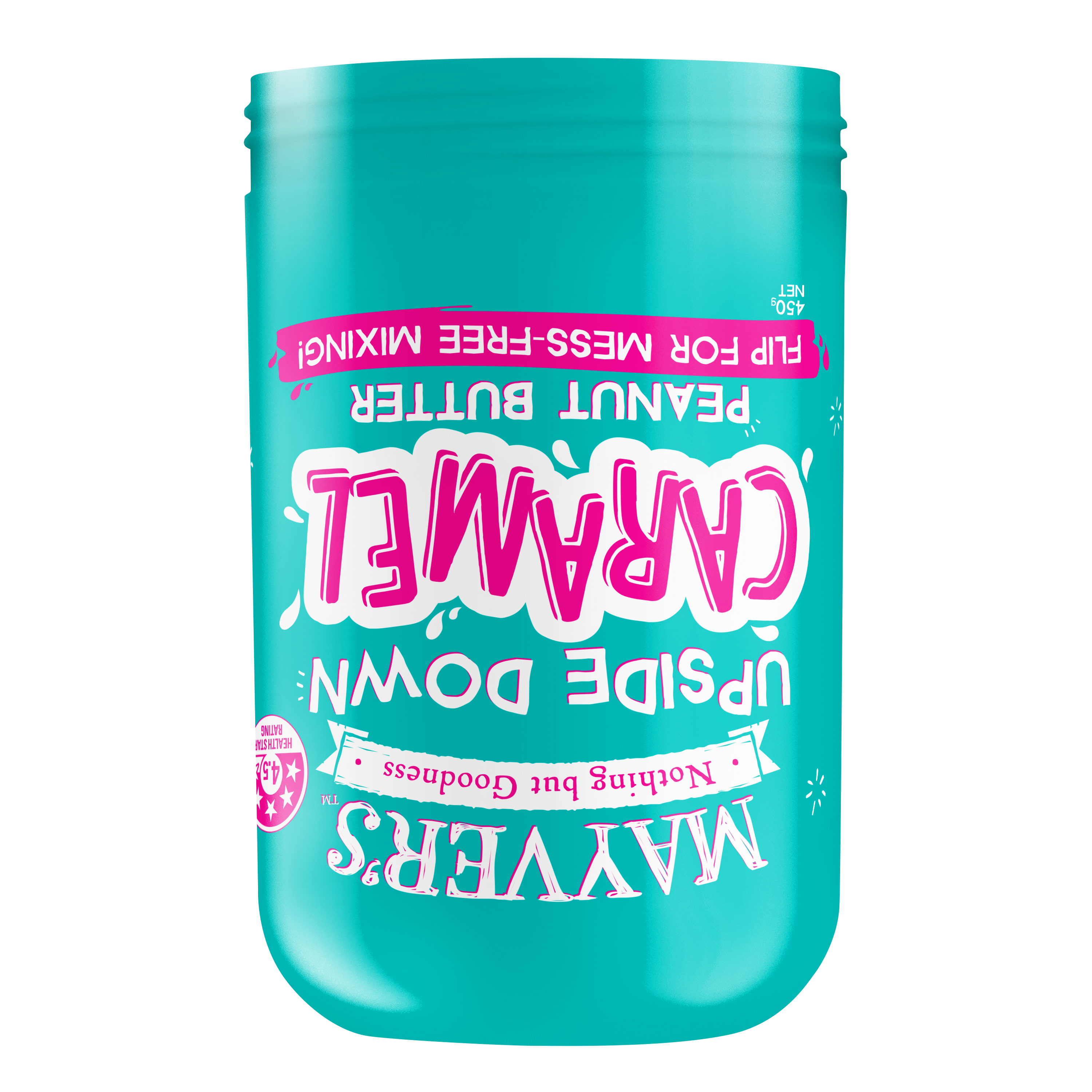 Mayver's UPSIDE DOWN Salted Caramel Peanut Butter 450g