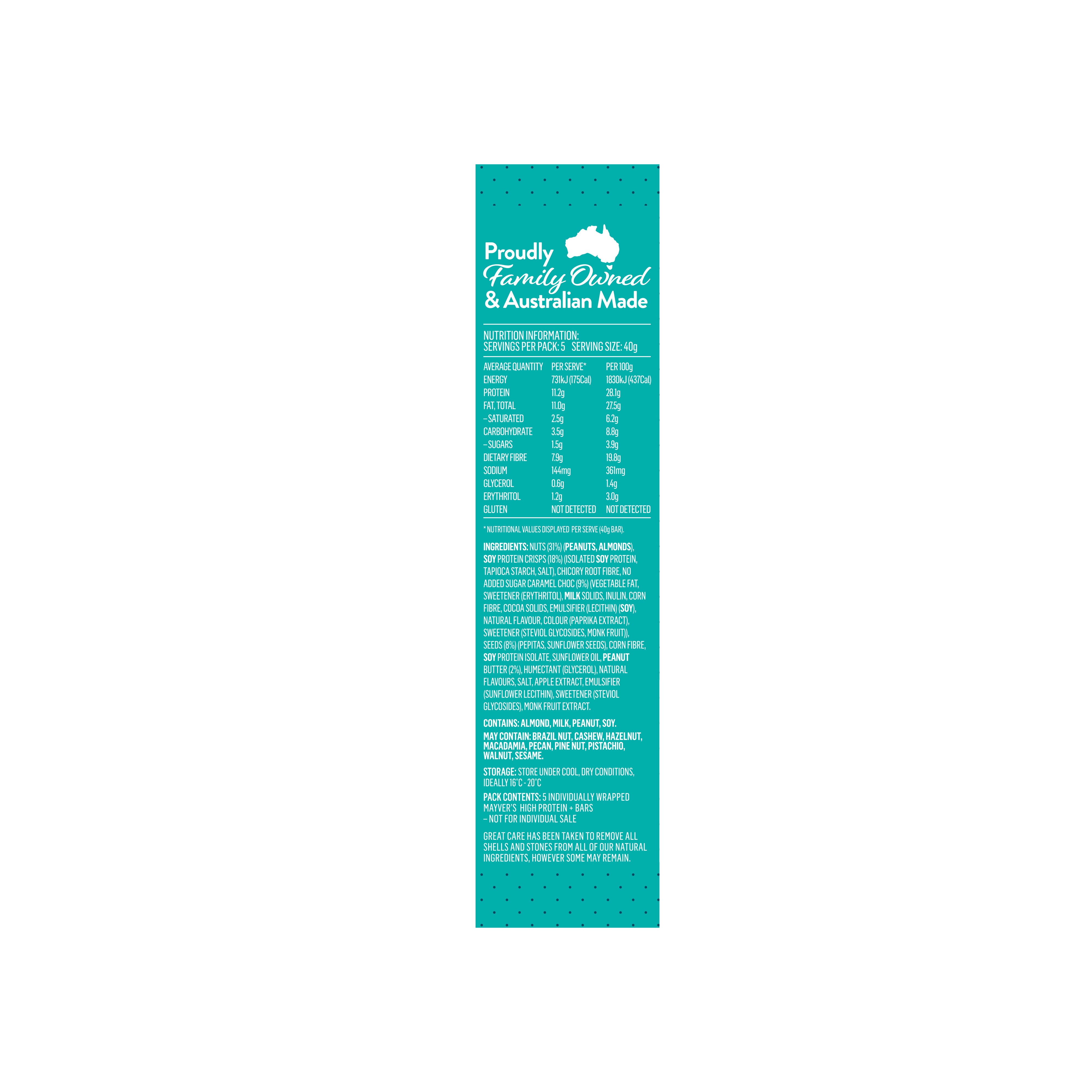 HIGH PROTEIN+ SALTED CARAMEL PEANUT BUTTER NUT & SEED BAR (5pk)