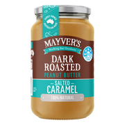 MAYVER'S SALTED CARAMEL DARK ROASTED PEANUT BUTTER 375g
