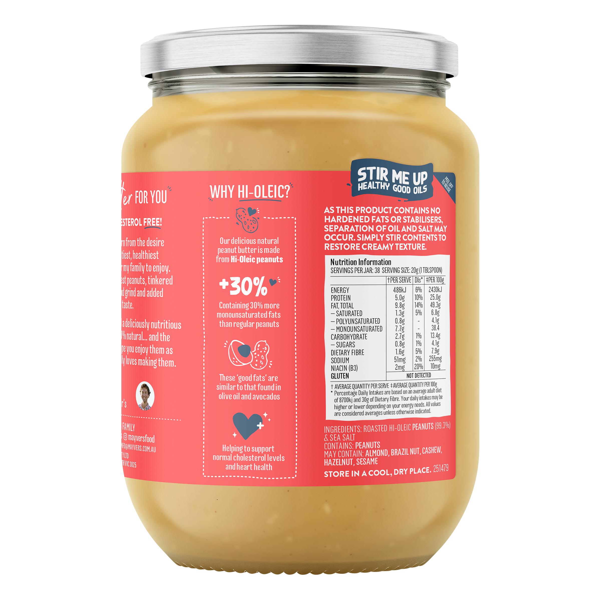CRUNCHY PEANUT BUTTER 750g