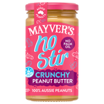 MAYVER'S NO STIR CRUNCHY PEANUT BUTTER 450g