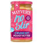 MAYVER'S NO STIR CRUNCHY PEANUT BUTTER 450g