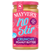 MAYVER'S NO STIR CRUNCHY PEANUT BUTTER 450g