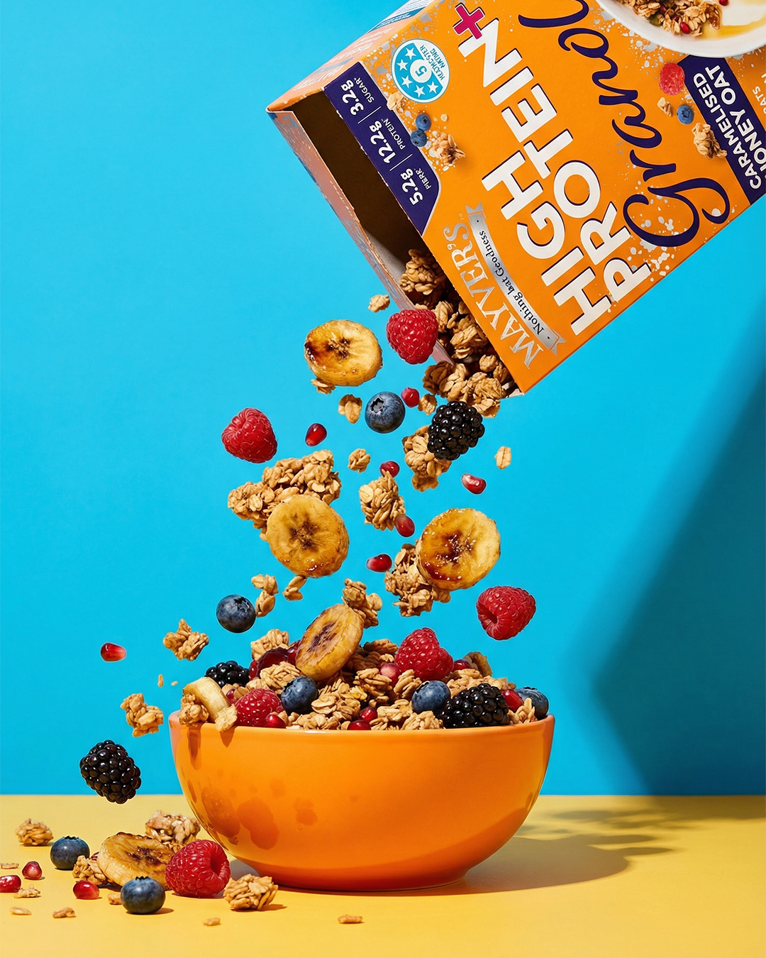 Mayver's High Protein+ Caramelised Honey Oat Granola 400g