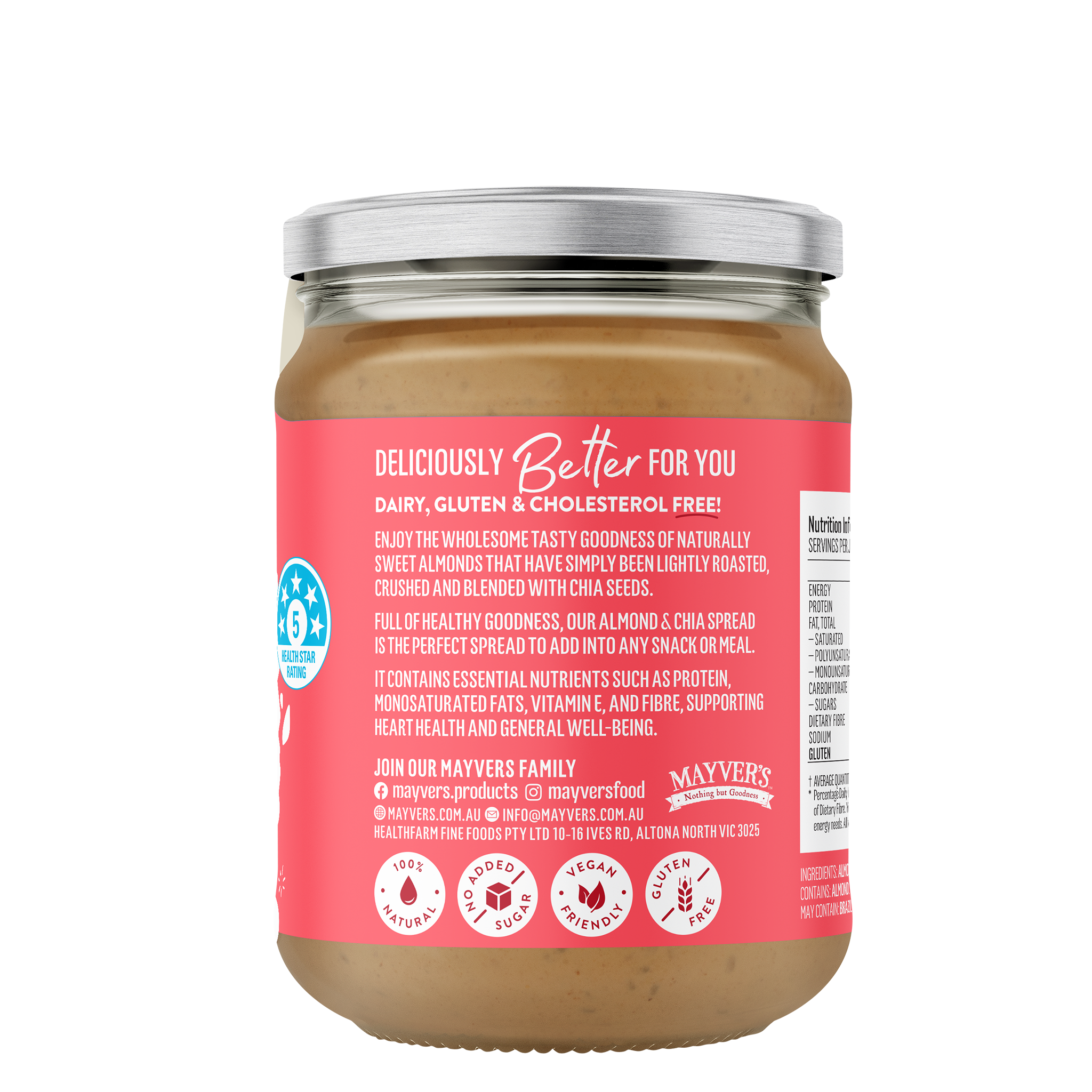 ALMOND & CHIA SPREAD 240g