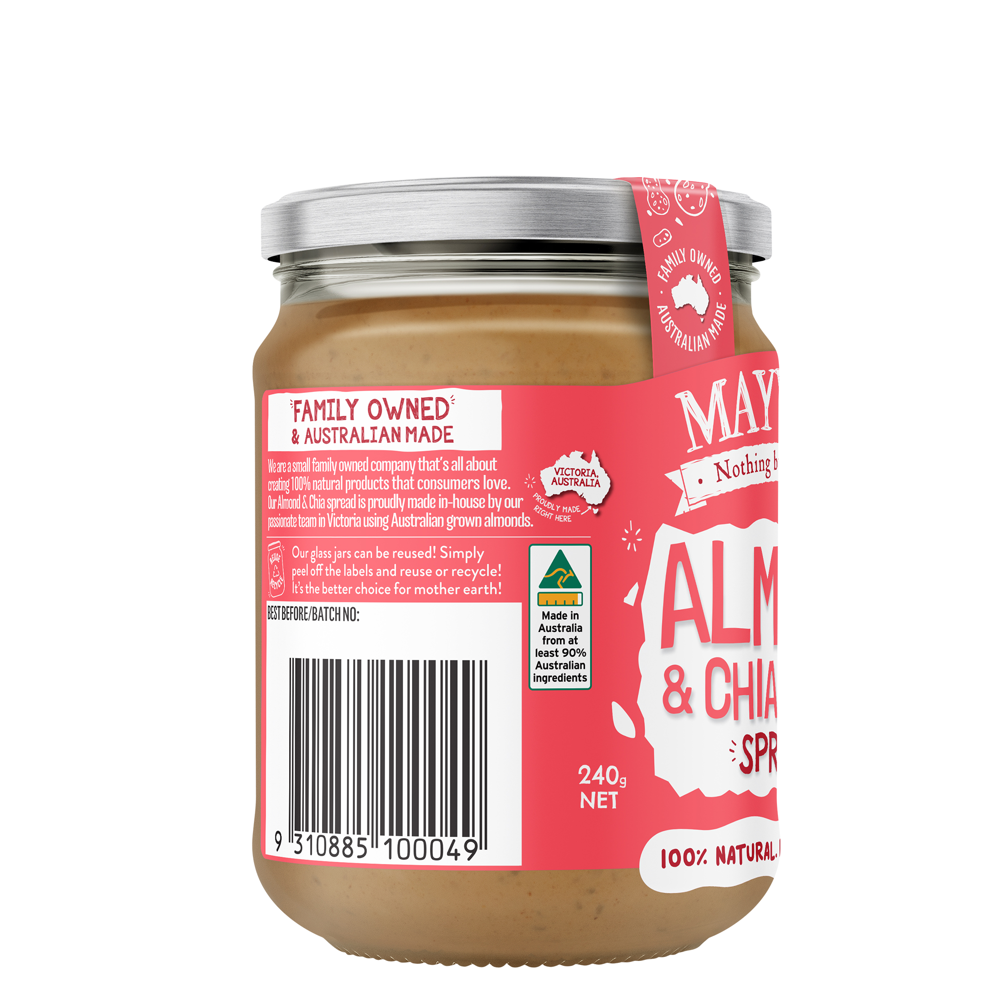 ALMOND & CHIA SPREAD 240g