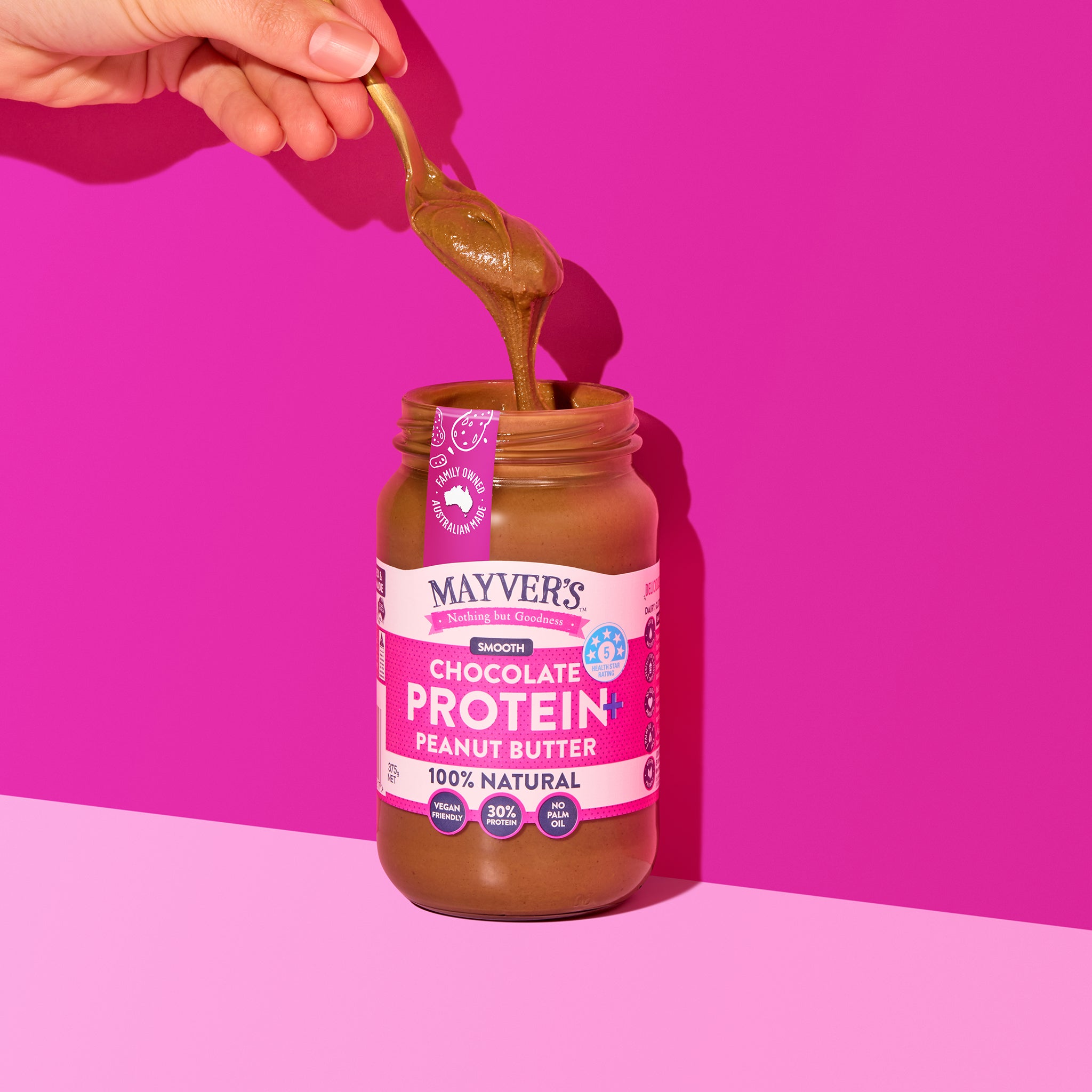 SMOOTH CHOCOLATE PROTEIN+ PEANUT BUTTER 375g