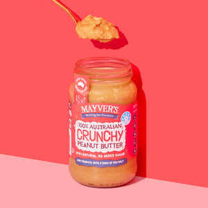 MAYVER'S 100% AUSTRALIAN CRUNCHY PEANUT BUTTER 375g – Mayver's