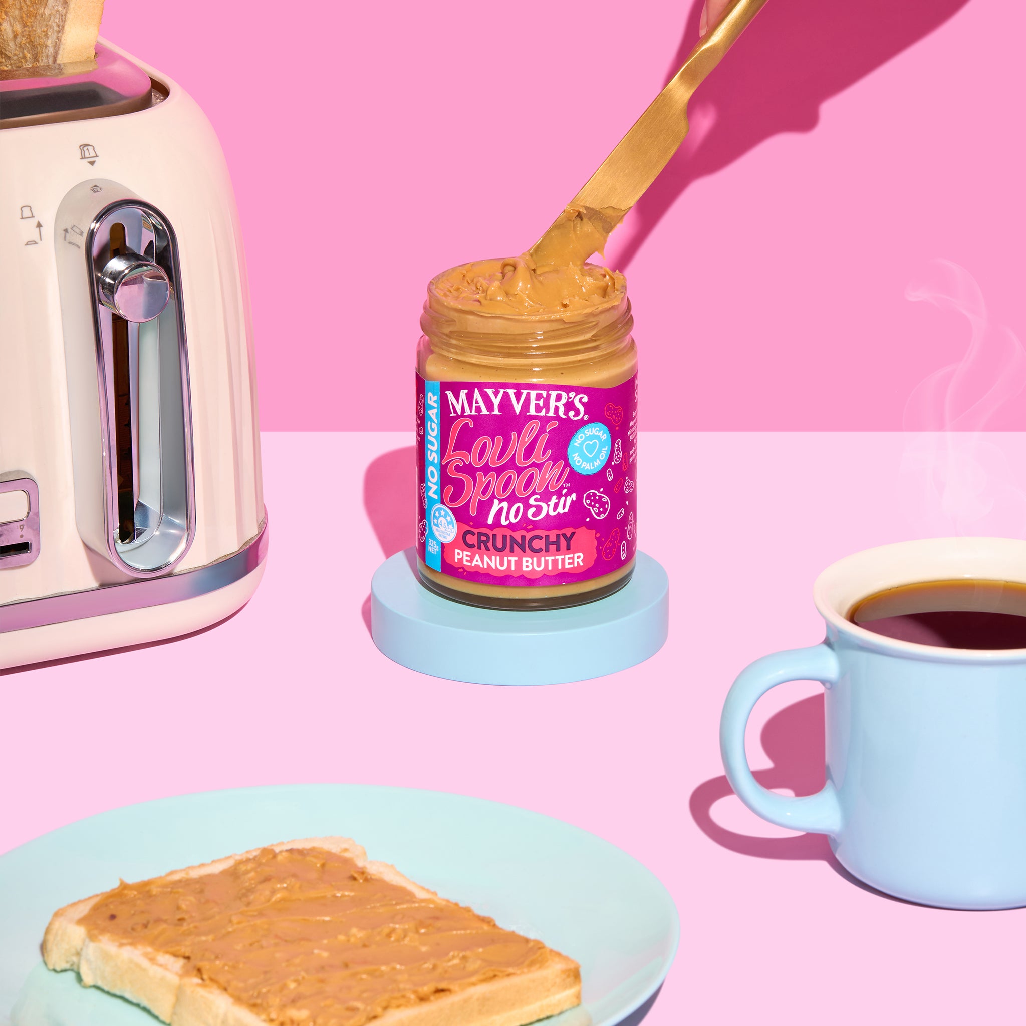 LOVLI SPOON NO SUGAR CRUNCHY PEANUT BUTTER 325g