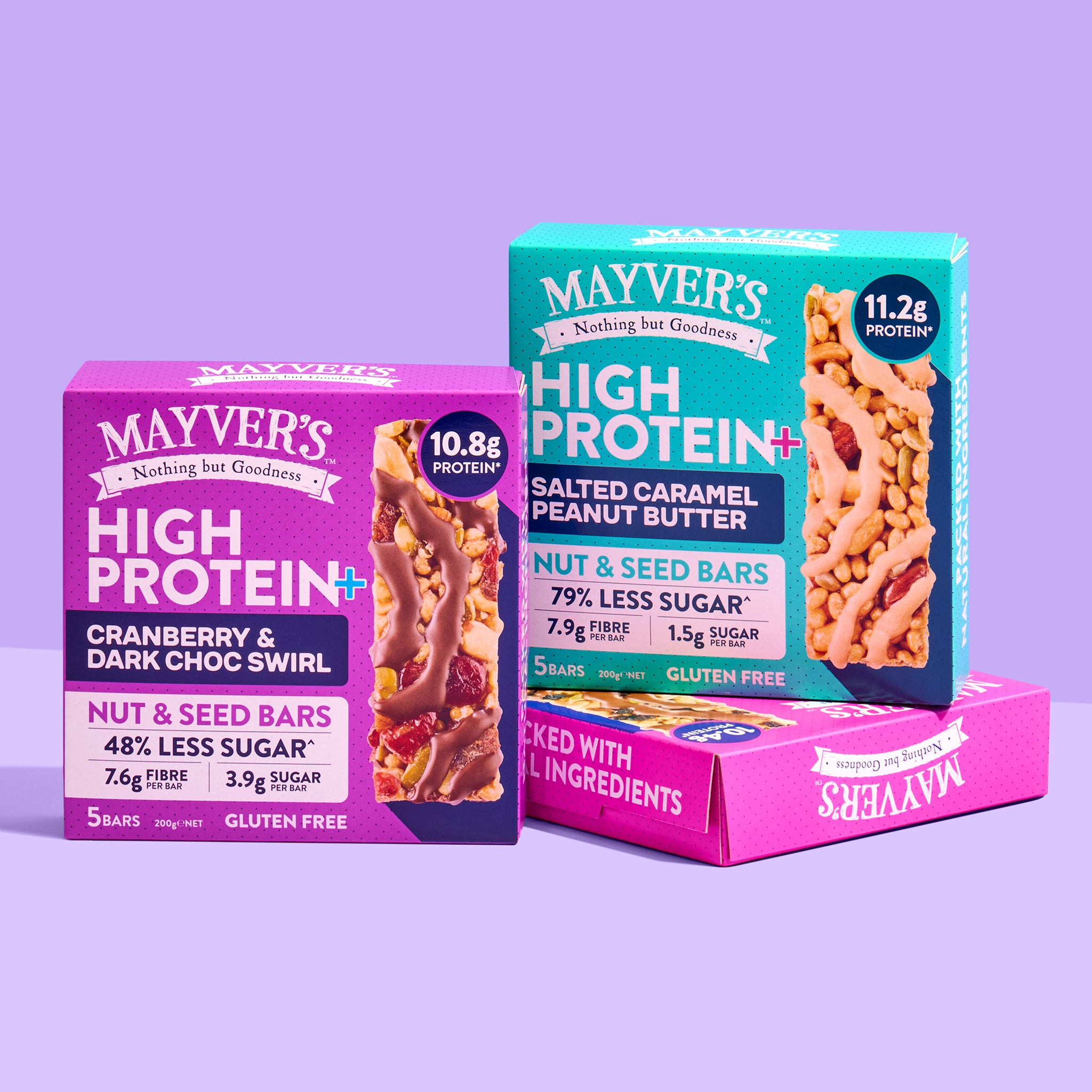 HIGH PROTEIN+ SALTED CARAMEL PEANUT BUTTER NUT & SEED BAR (5pk)