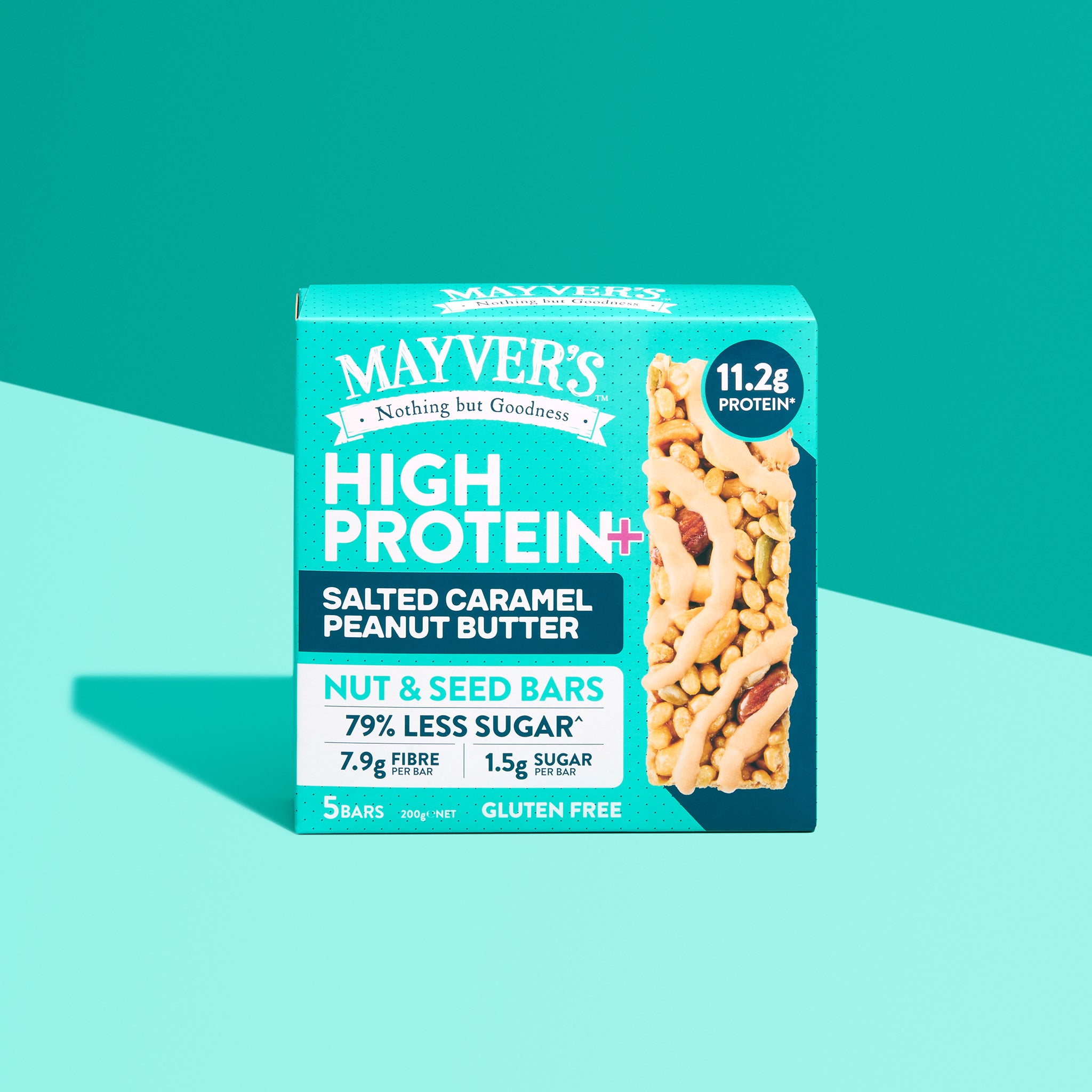 HIGH PROTEIN+ SALTED CARAMEL PEANUT BUTTER NUT & SEED BAR (5pk)