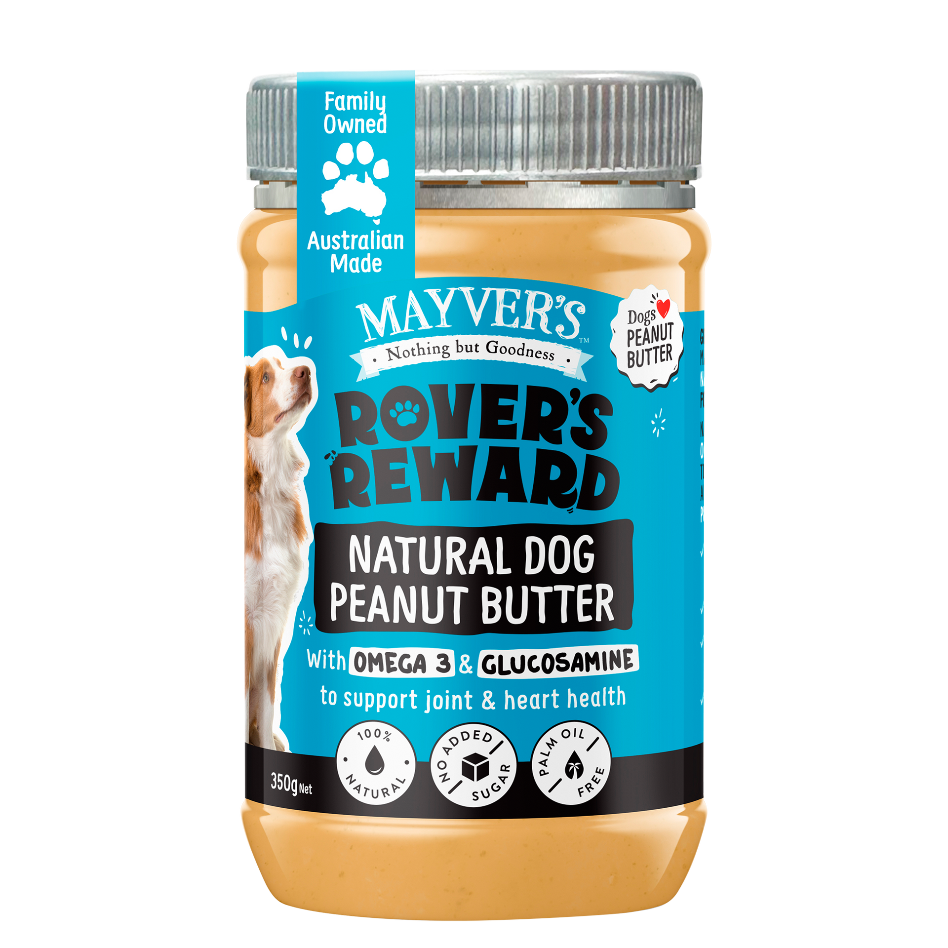 ROVER'S REWARD NATURAL PEANUT BUTTER 350g – Mayver's