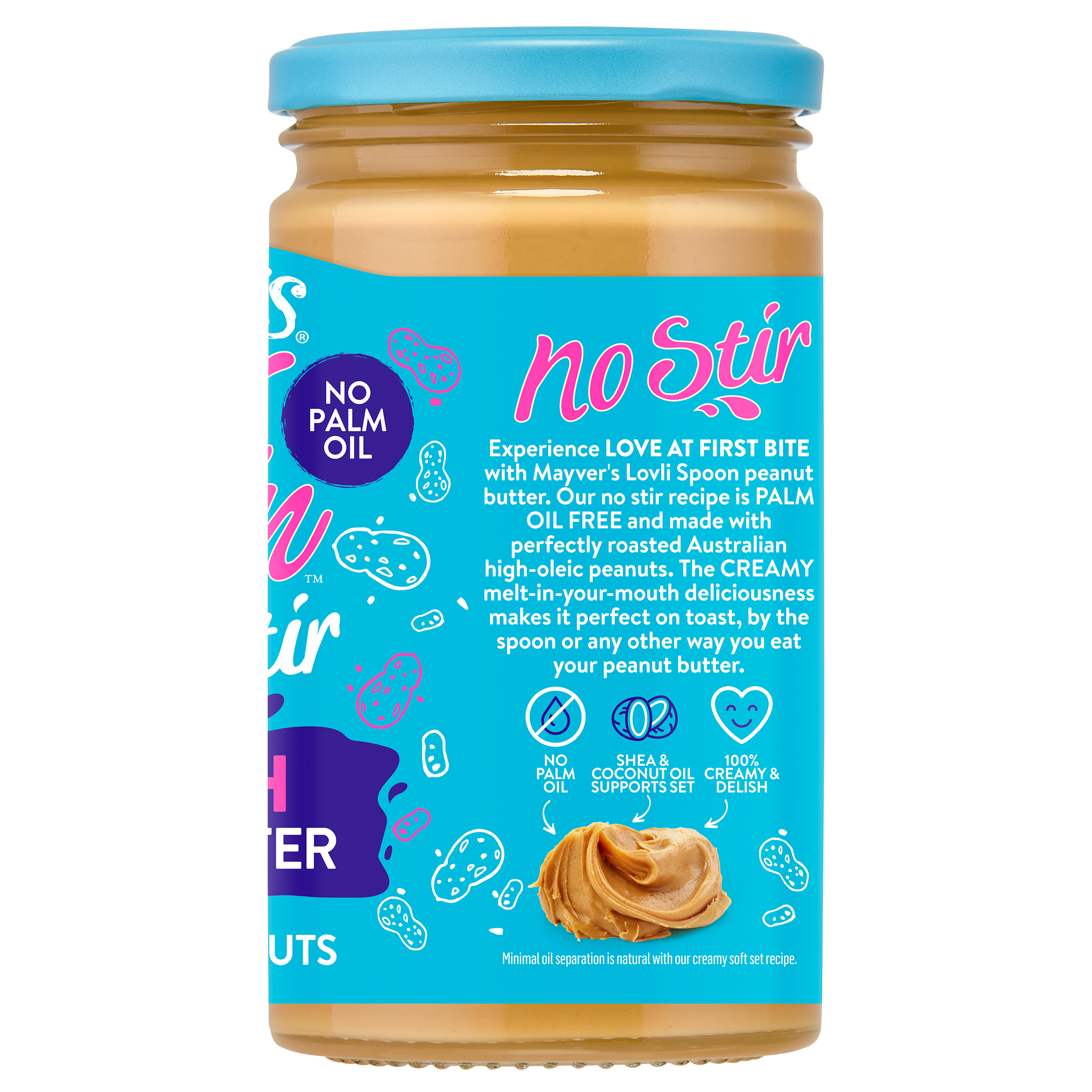 LOVLI SPOON SMOOTH PEANUT BUTTER 450g