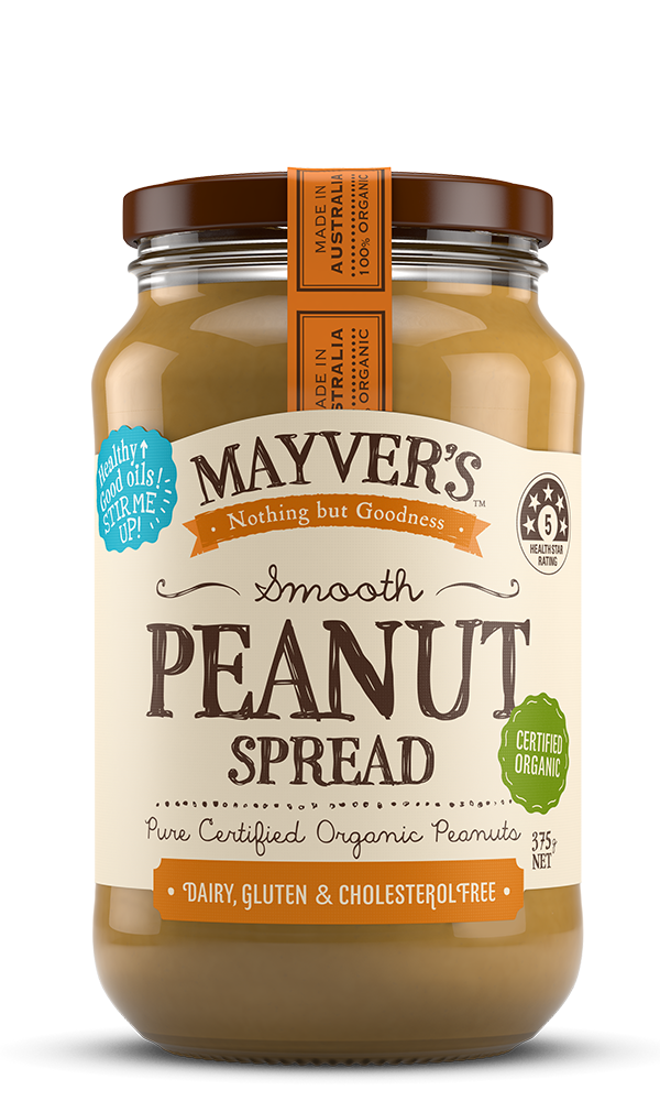 Mayvers-Peanut-Spread-Organic-Smooth-375g