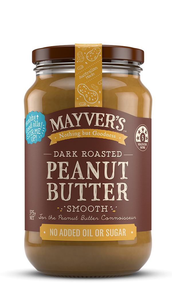 Mayvers-Peanut Butter-Dark-Roasted-Smooth-375g